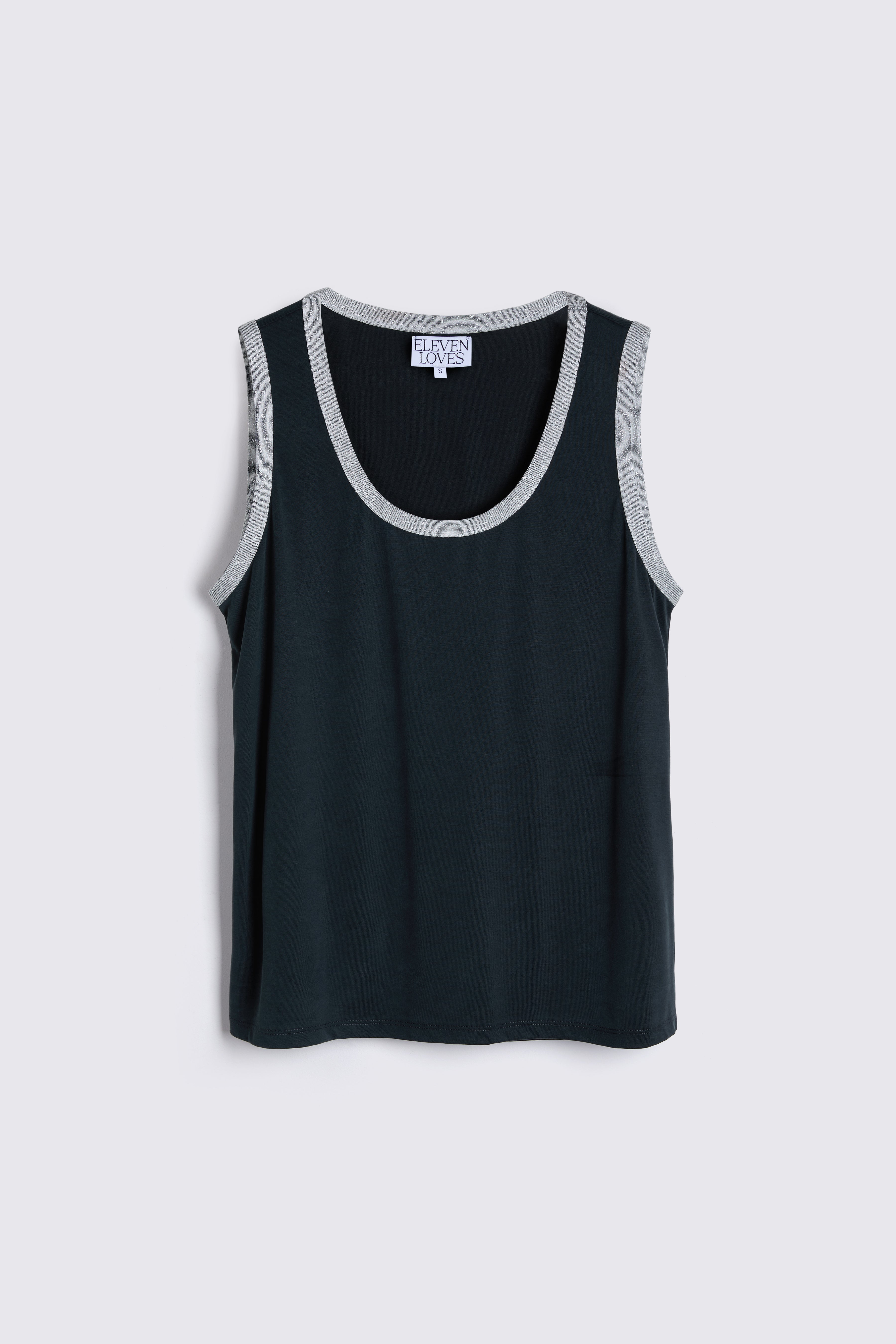 Chloe Vest - Washed Black with Silver
