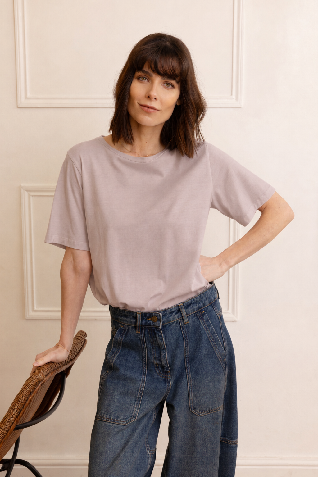 The Perfect Boyfriend T Shirt - Biscuit