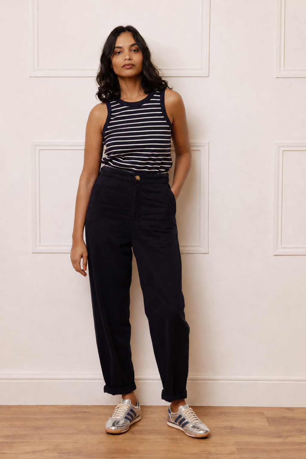 Kate Cargo Trouser - Navy
