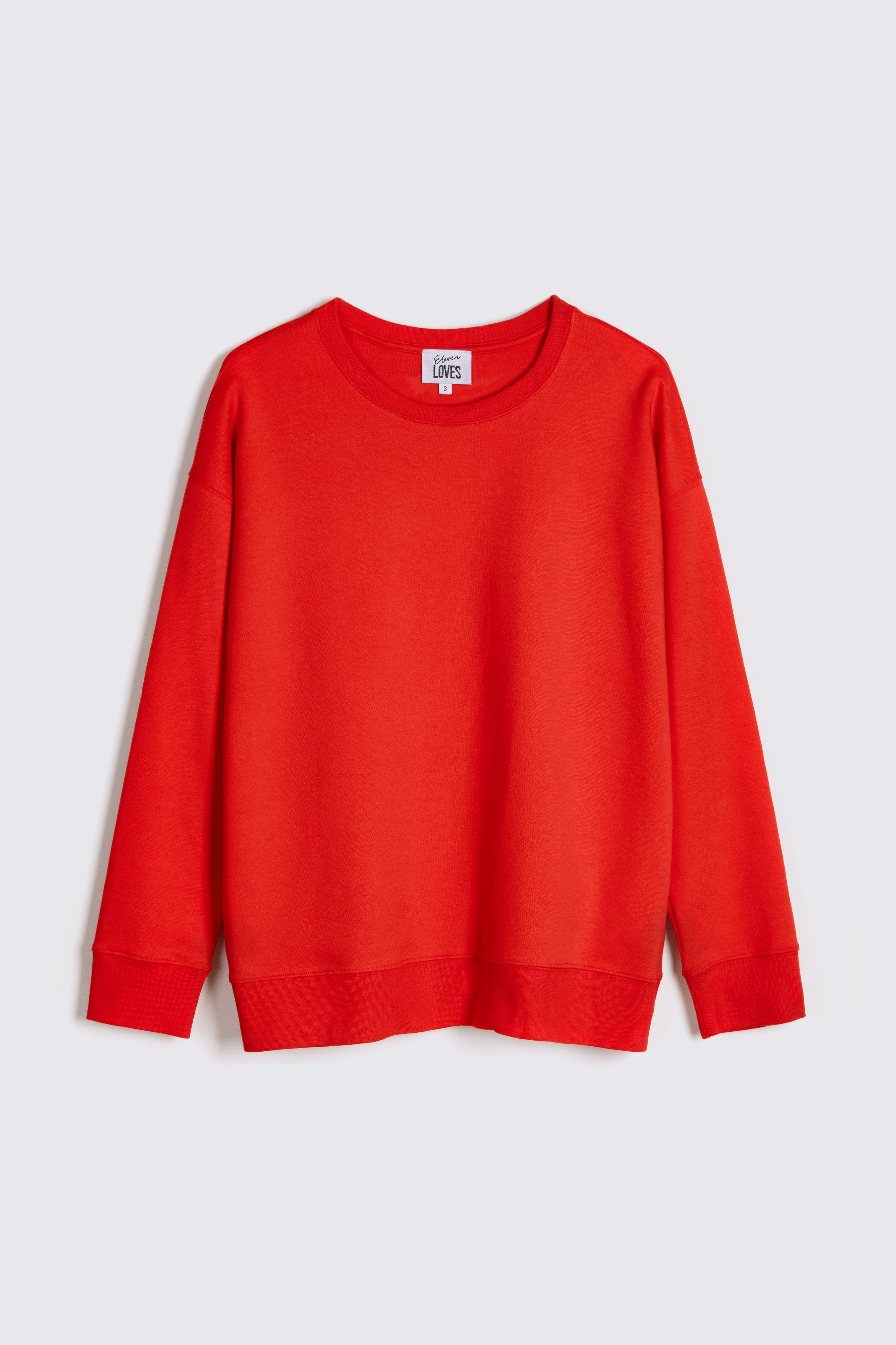 SS The Perfect Crew Neck Sweatshirt (Red) - Eleven Loves