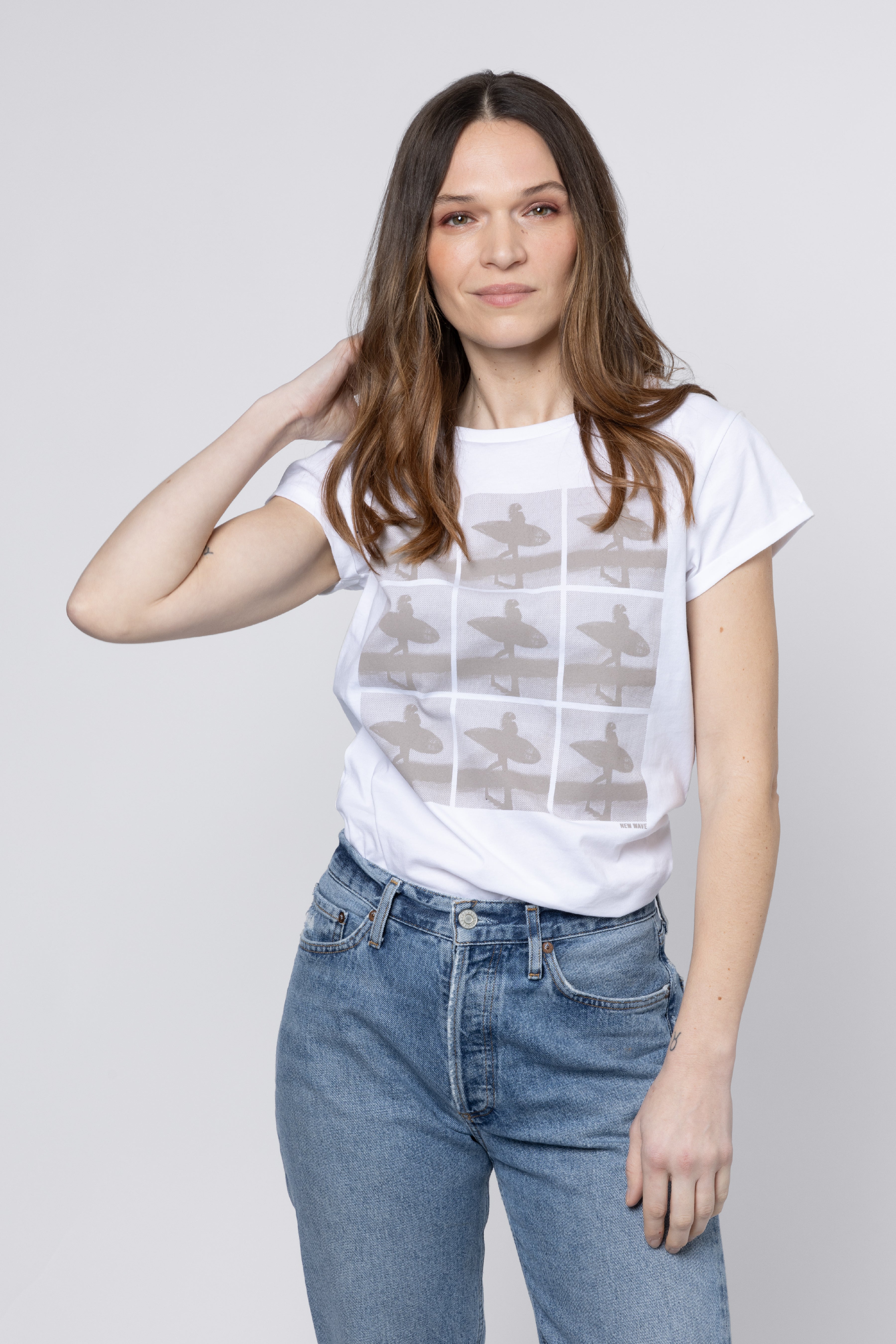 New Wave Neat Fit T-Shirt White