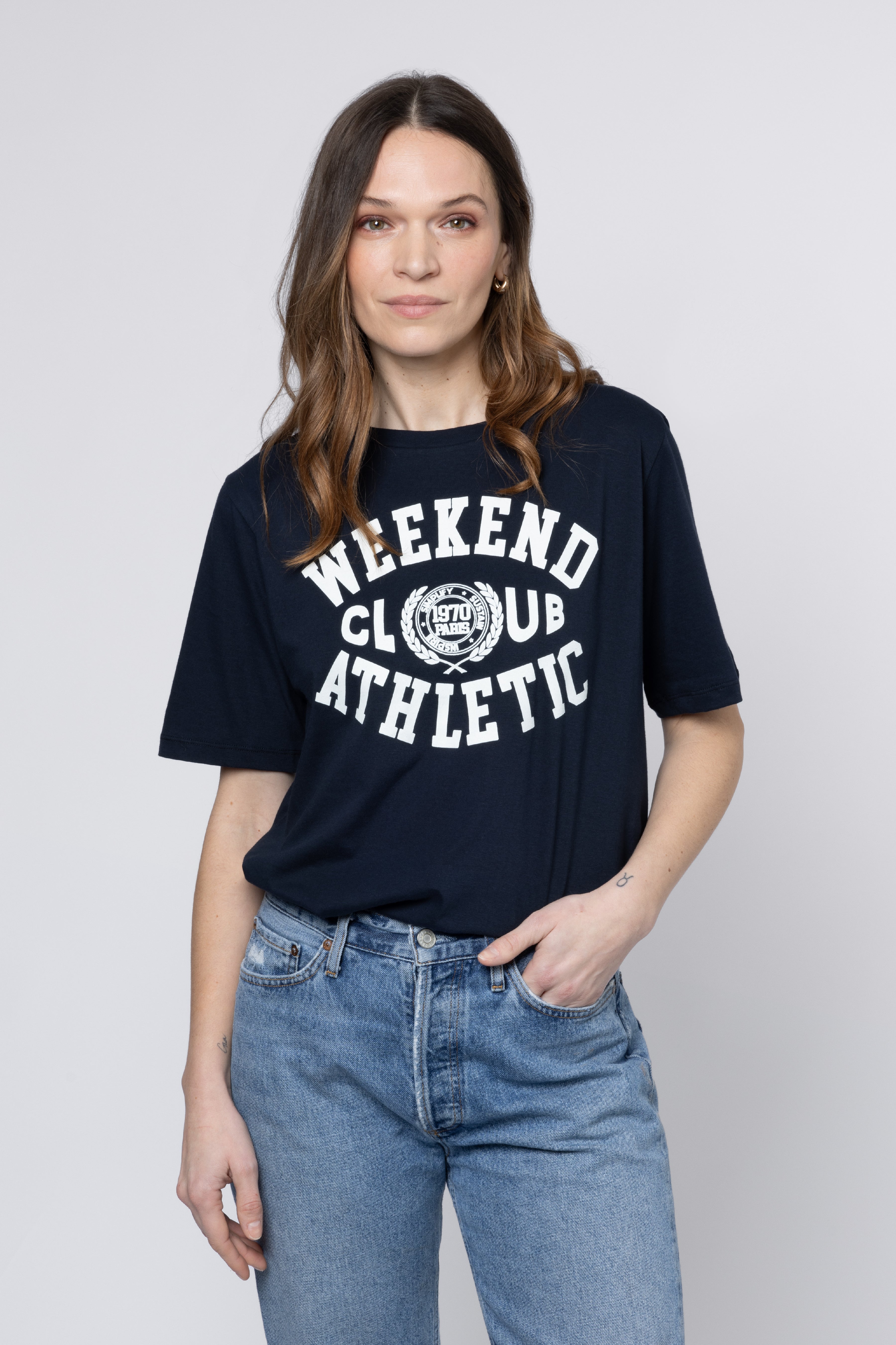 Weekend Club Boyfriend T-Shirt - Navy