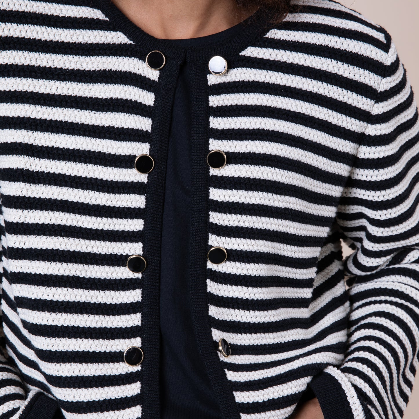 striped knitted jacket Eleven Loves