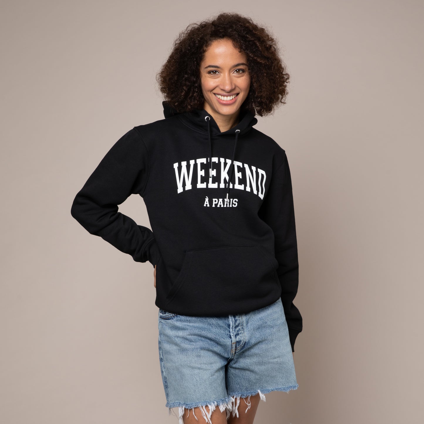 Weekend hoodie organic cotton black Eleven Loves elevenloves 11loves ellen loves