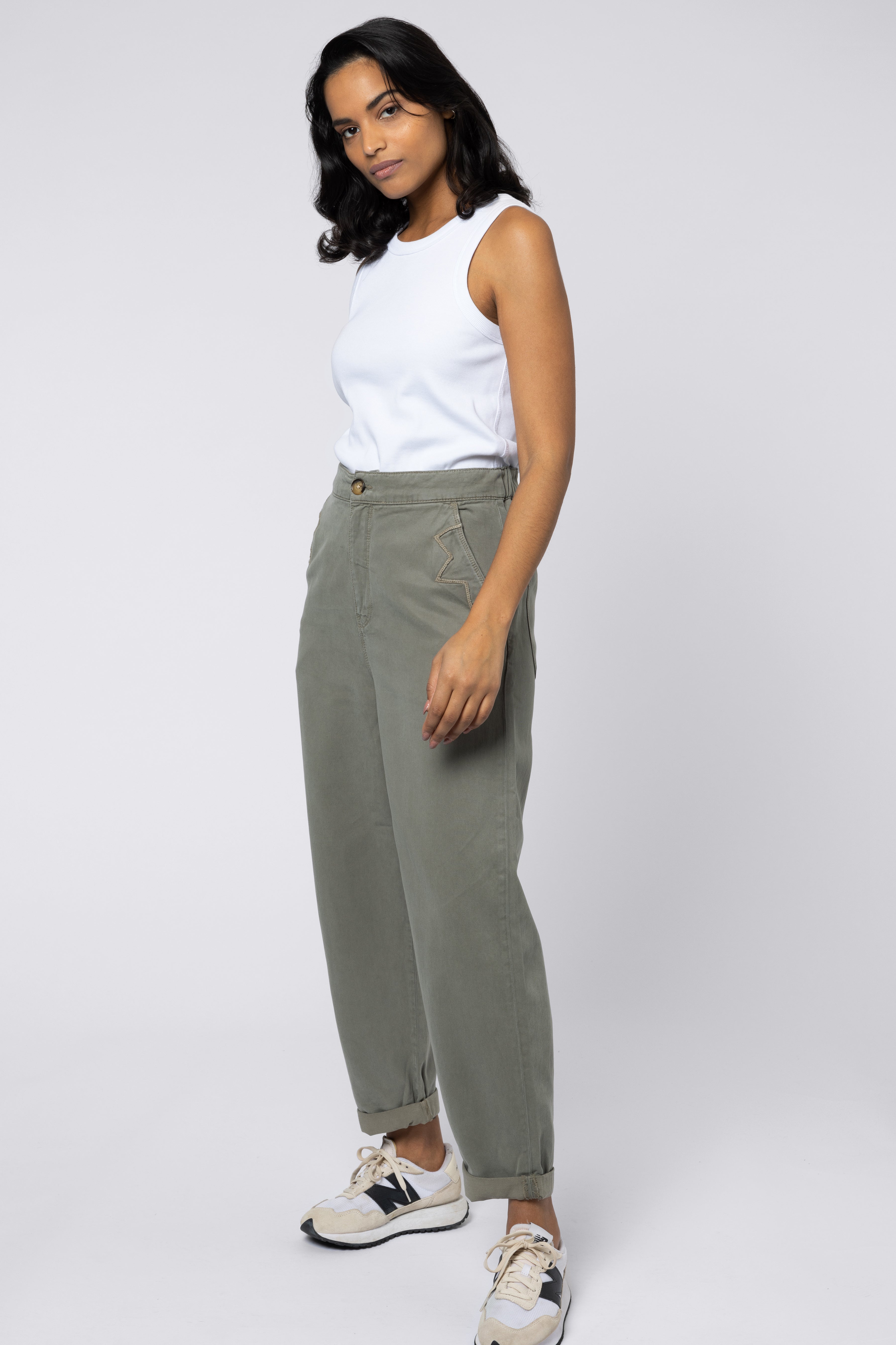 SS Kate Cargo Trouser (Khaki) - Eleven Loves