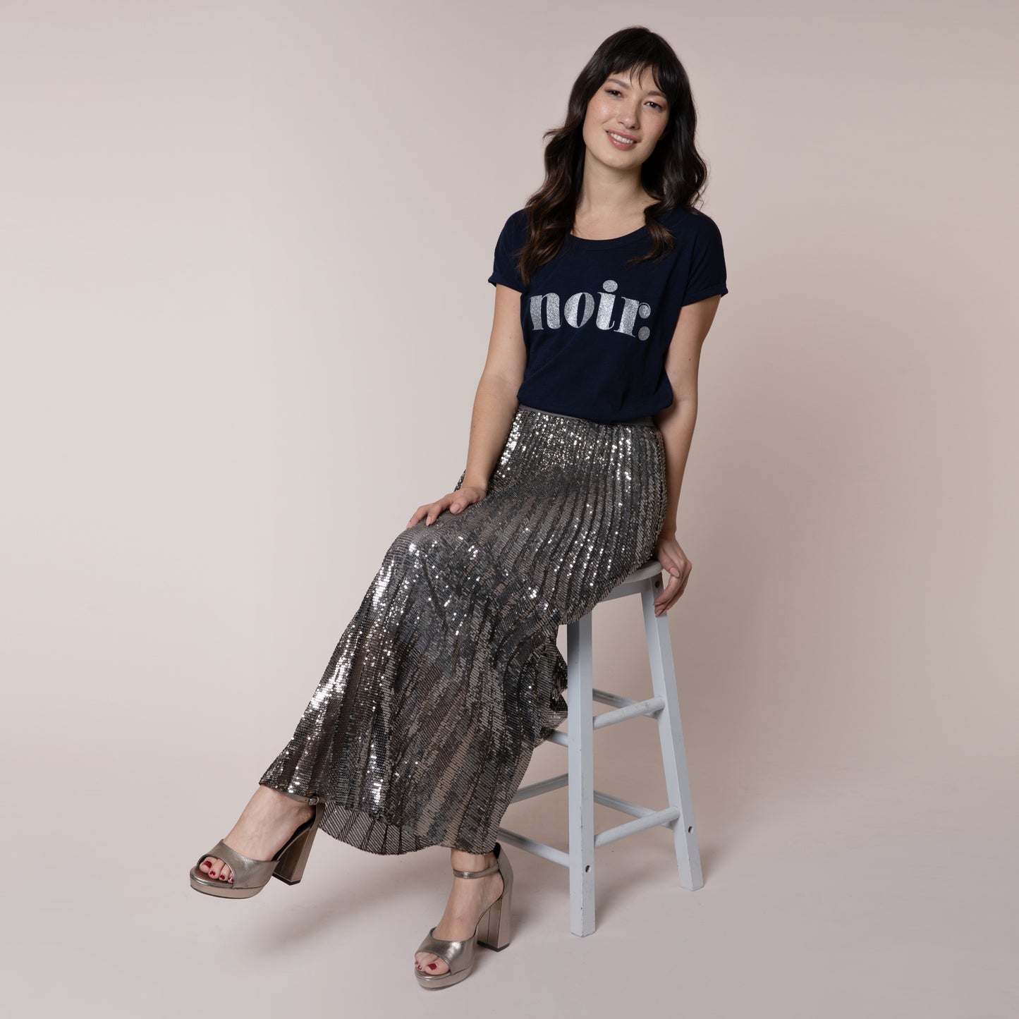 eleven loves elevenloves 11loves ellenloves sequin skirt ella skirt midi skirt sustainable fashion