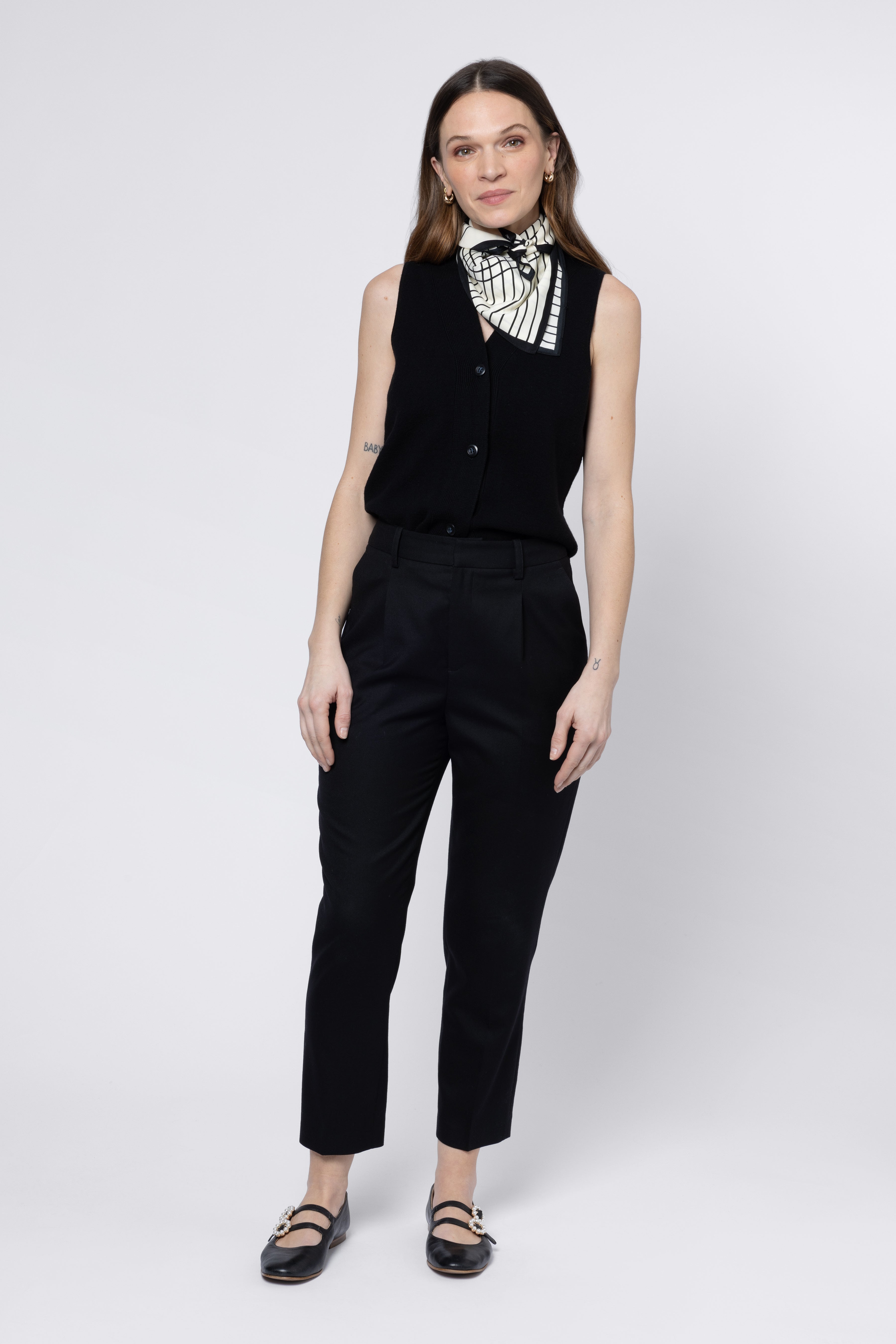 Cécile Cigarette Trouser - Black