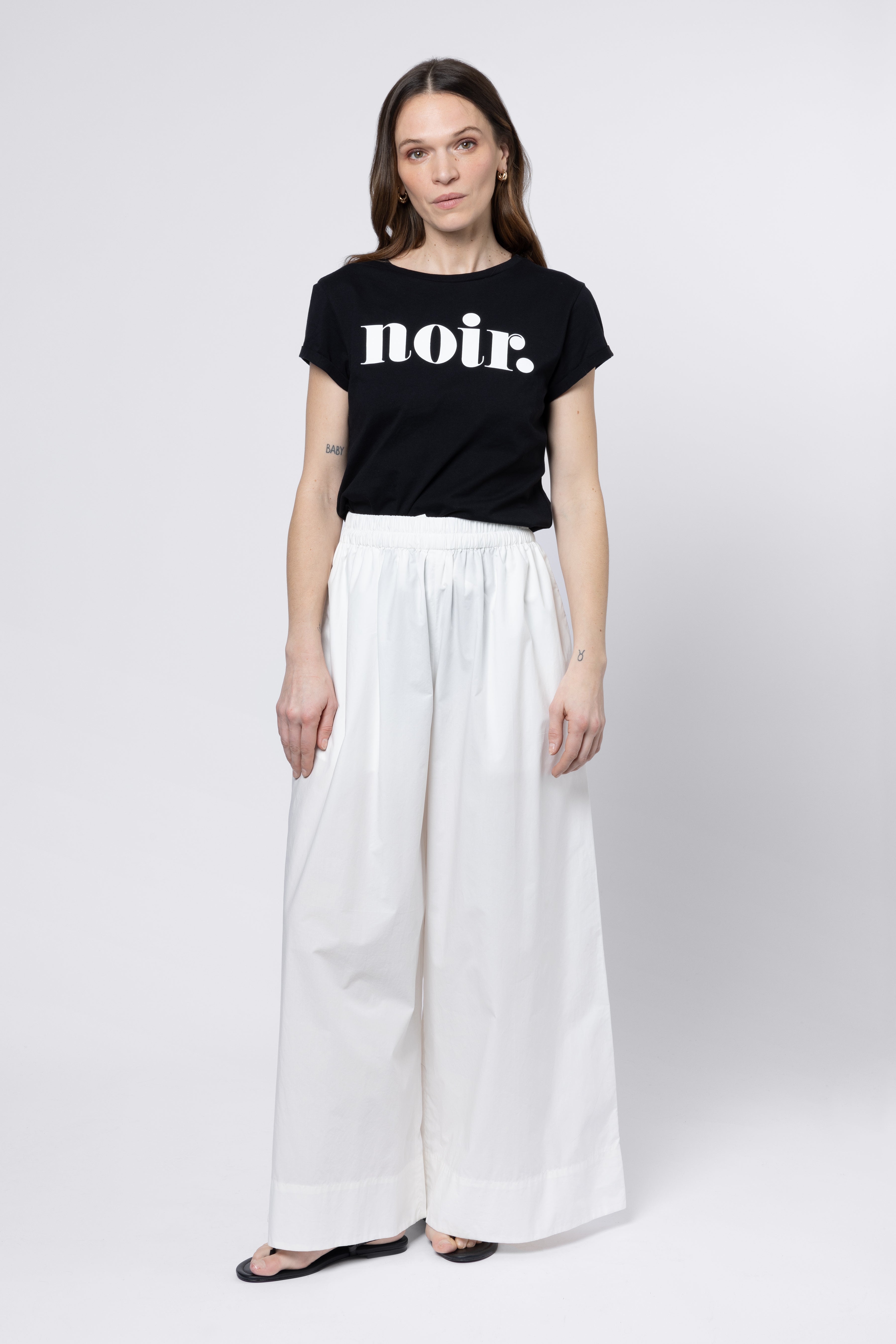 Summer Wide Leg Trouser - White