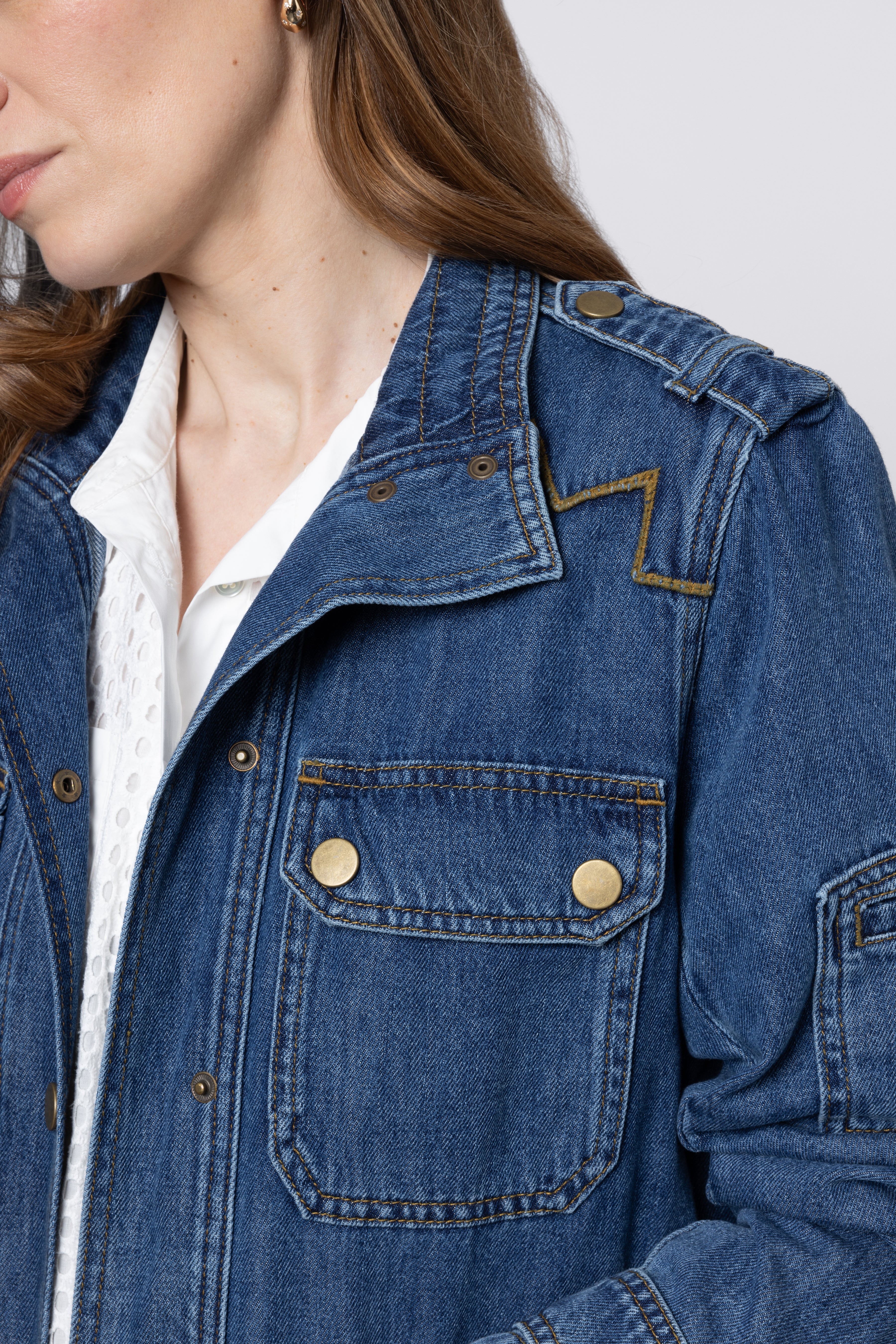 Tina Denim Shacket