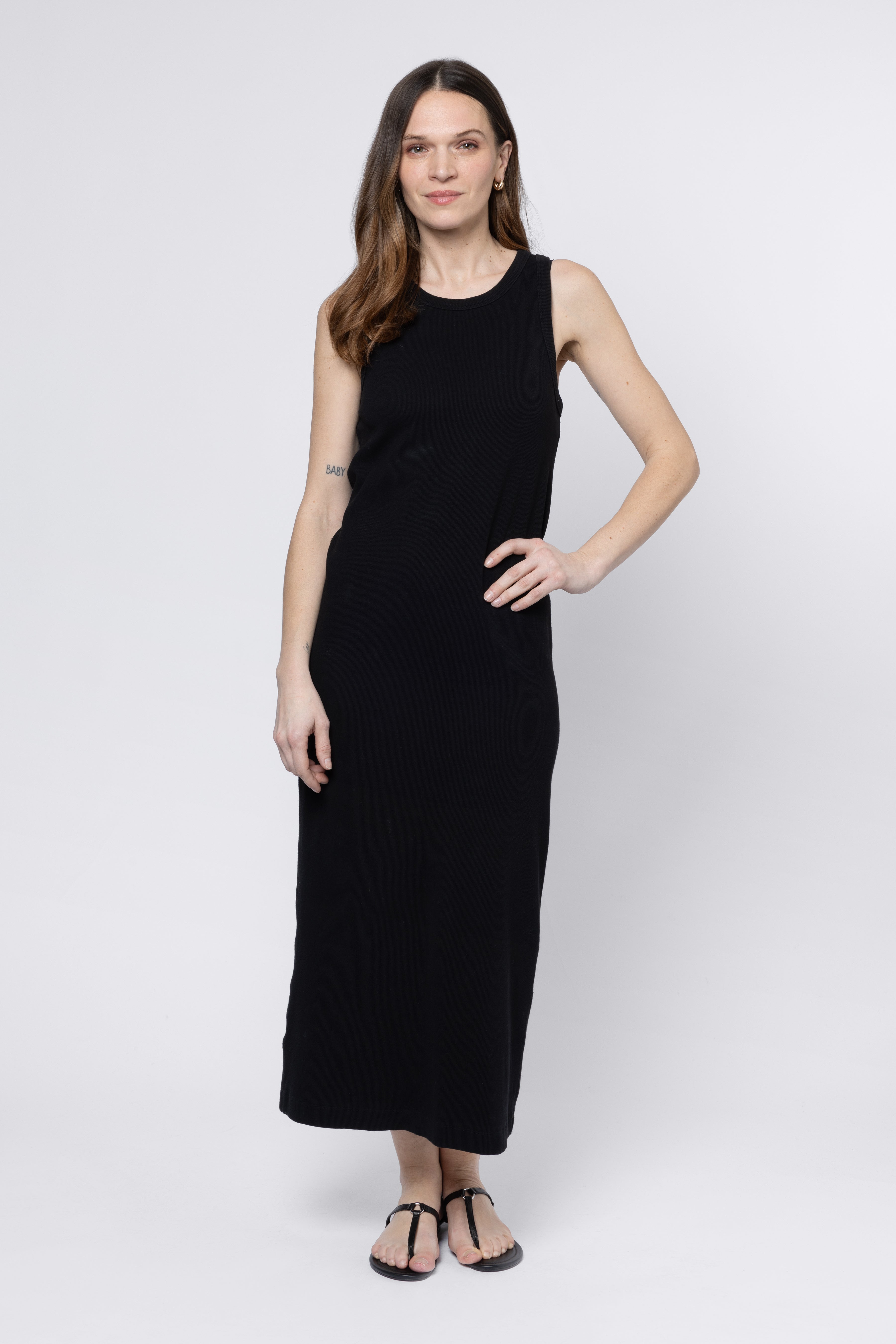 SS5162- Izzy Jersey Dress - Black XL - Eleven Loves