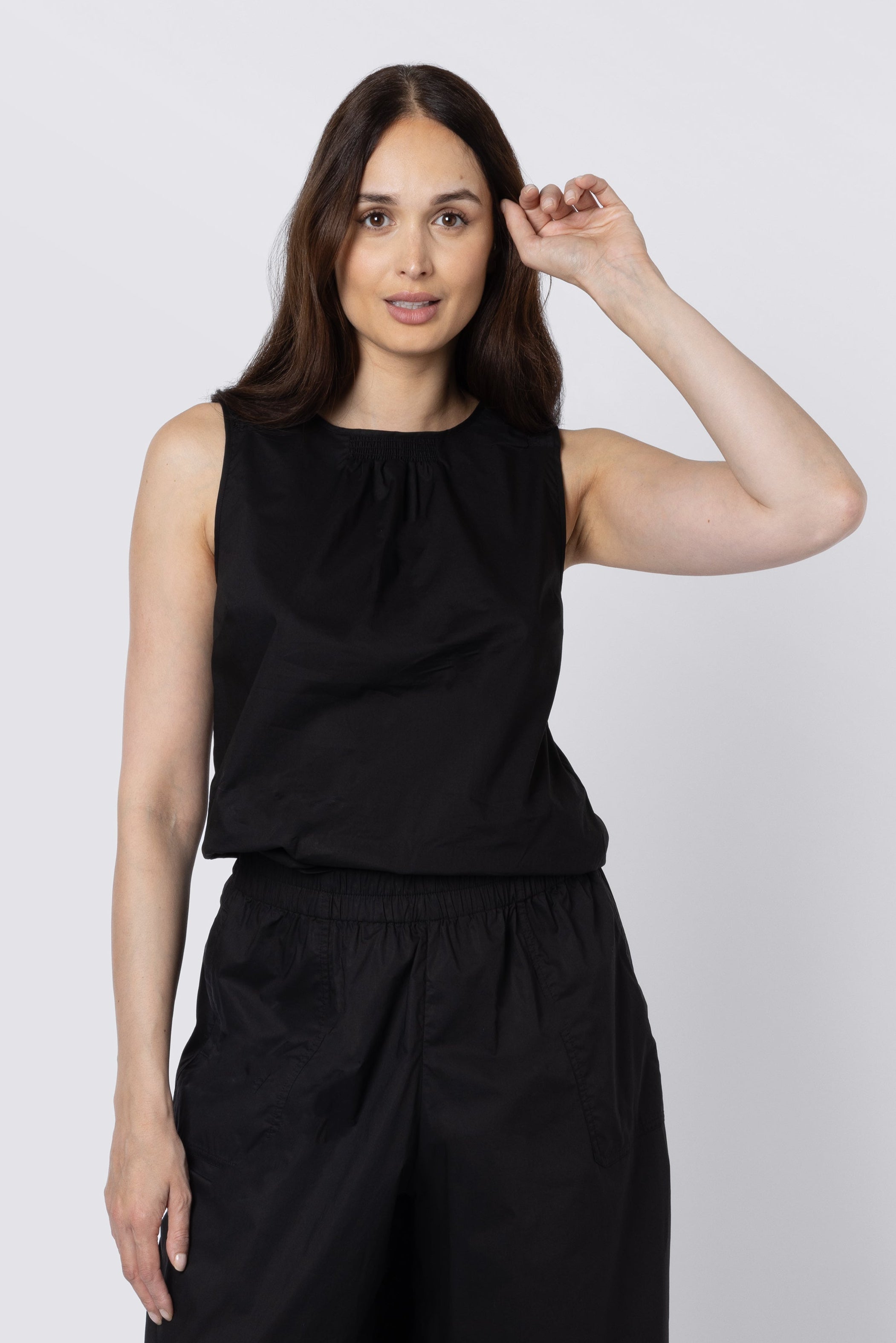 Sage Shell Top - Black
