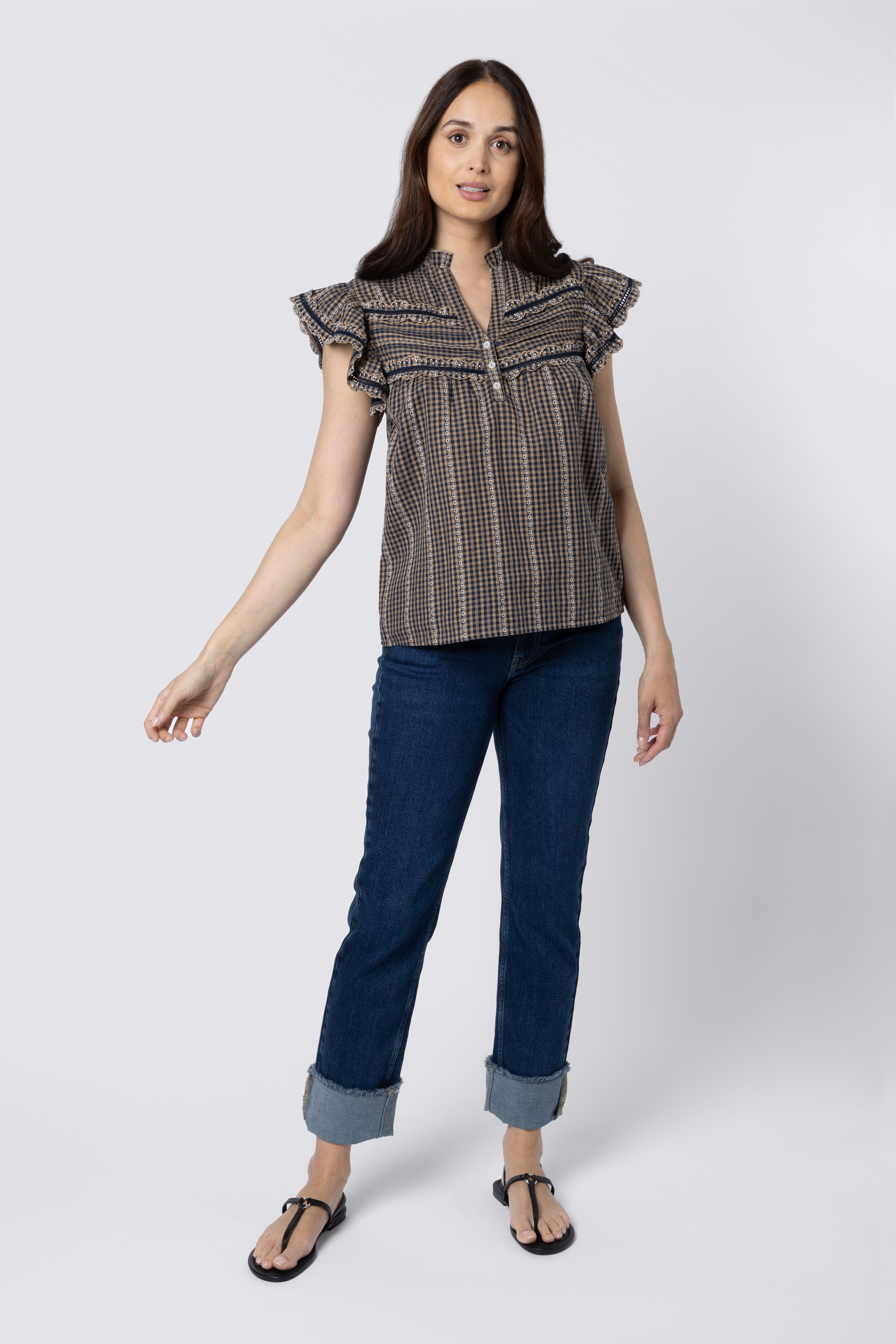 Charlie Gingham Blouse