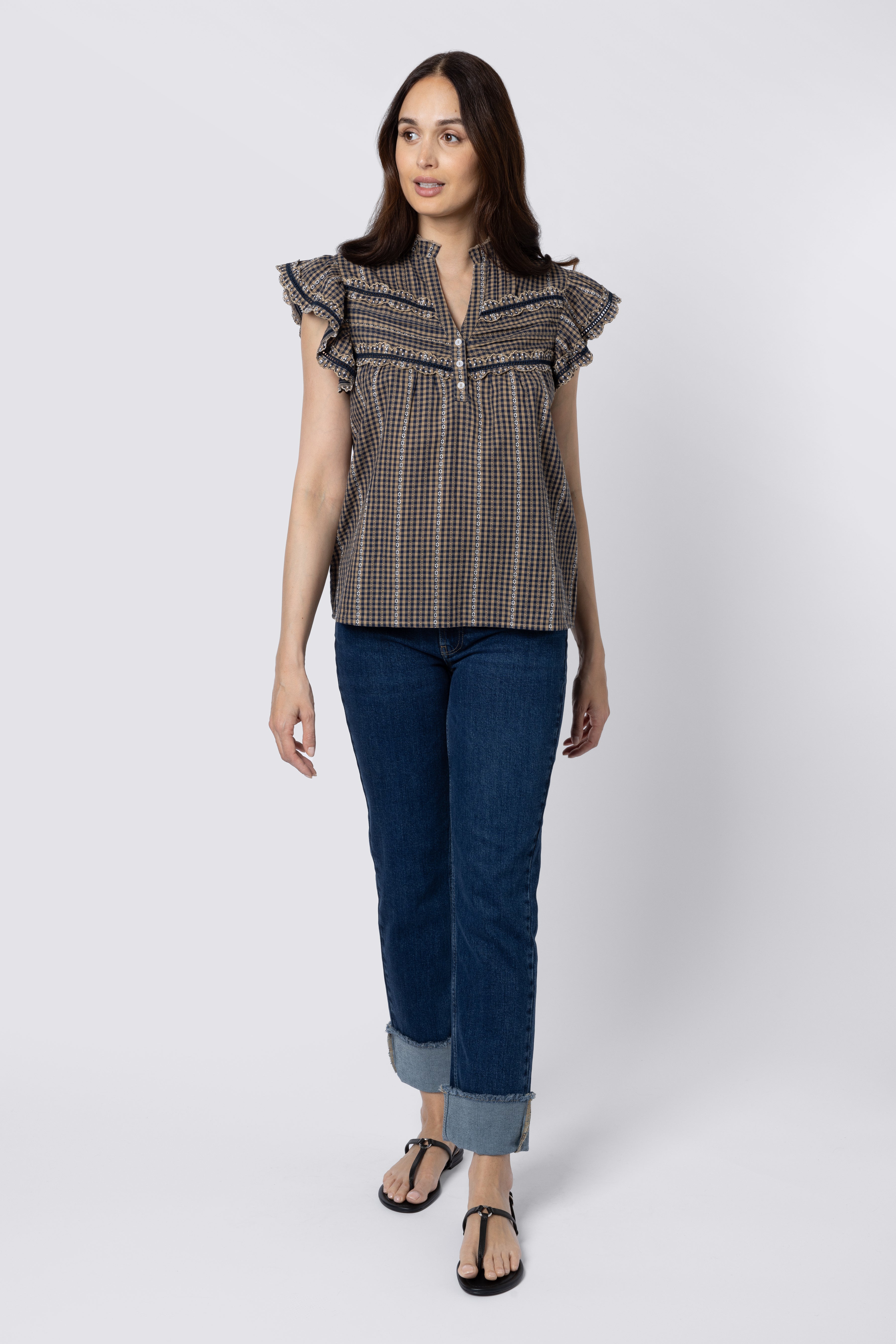 Charlie Gingham Blouse