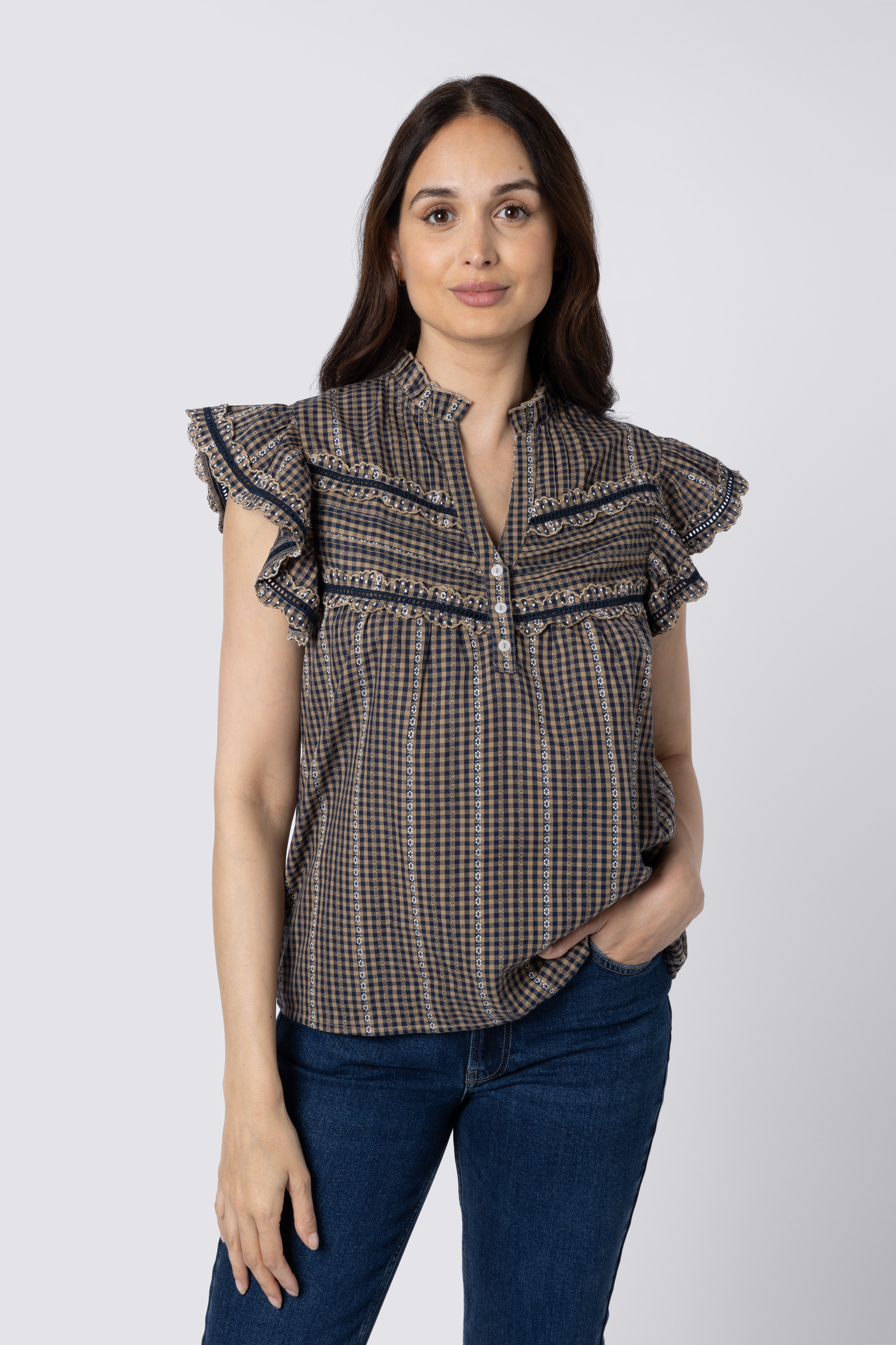 Charlie Gingham Blouse