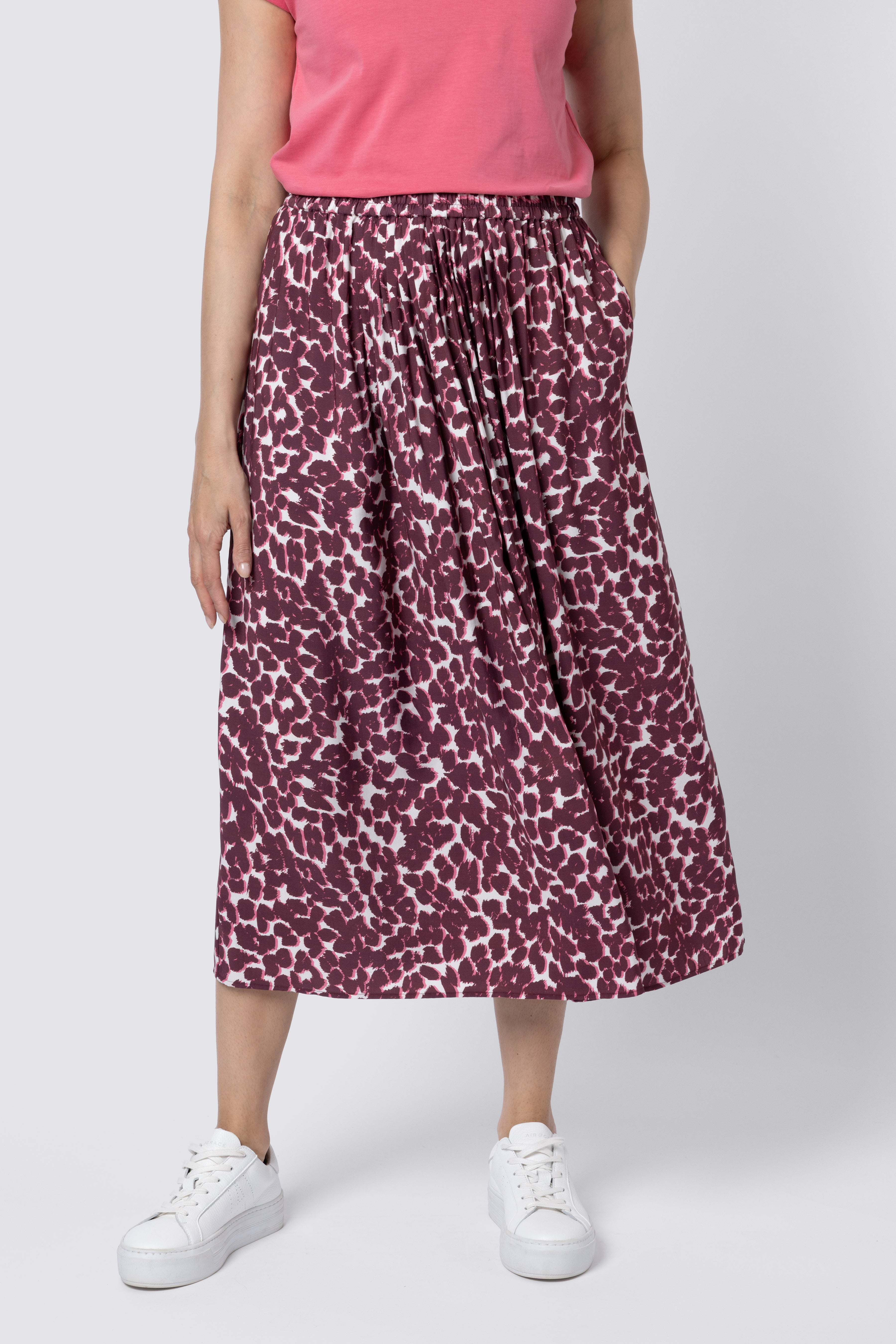 Saffy Pink Leopard Skirt