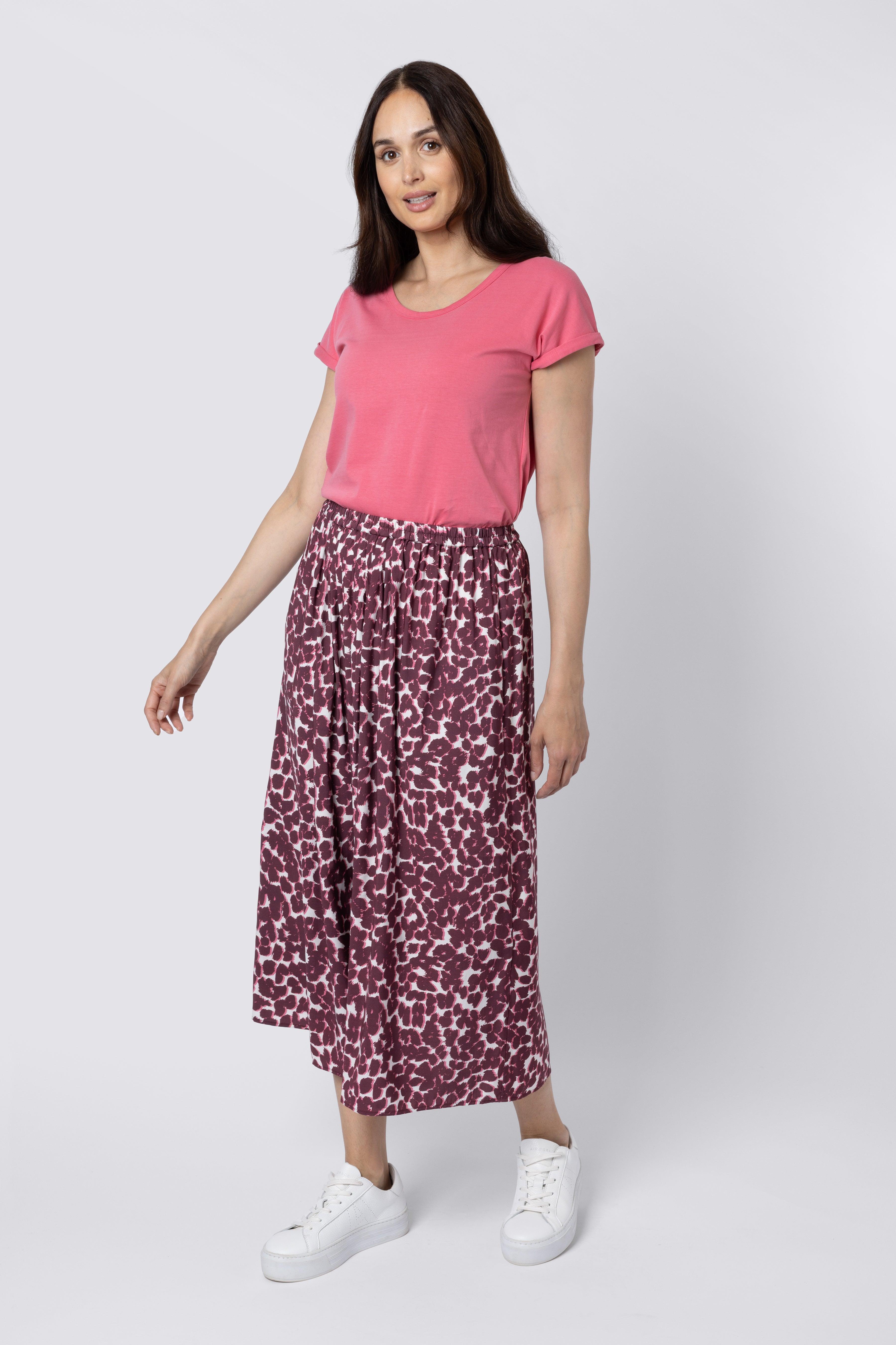 Saffy Pink Leopard Skirt