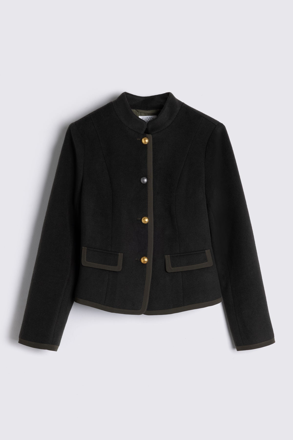 Greta Military Swing Jacket - Olive