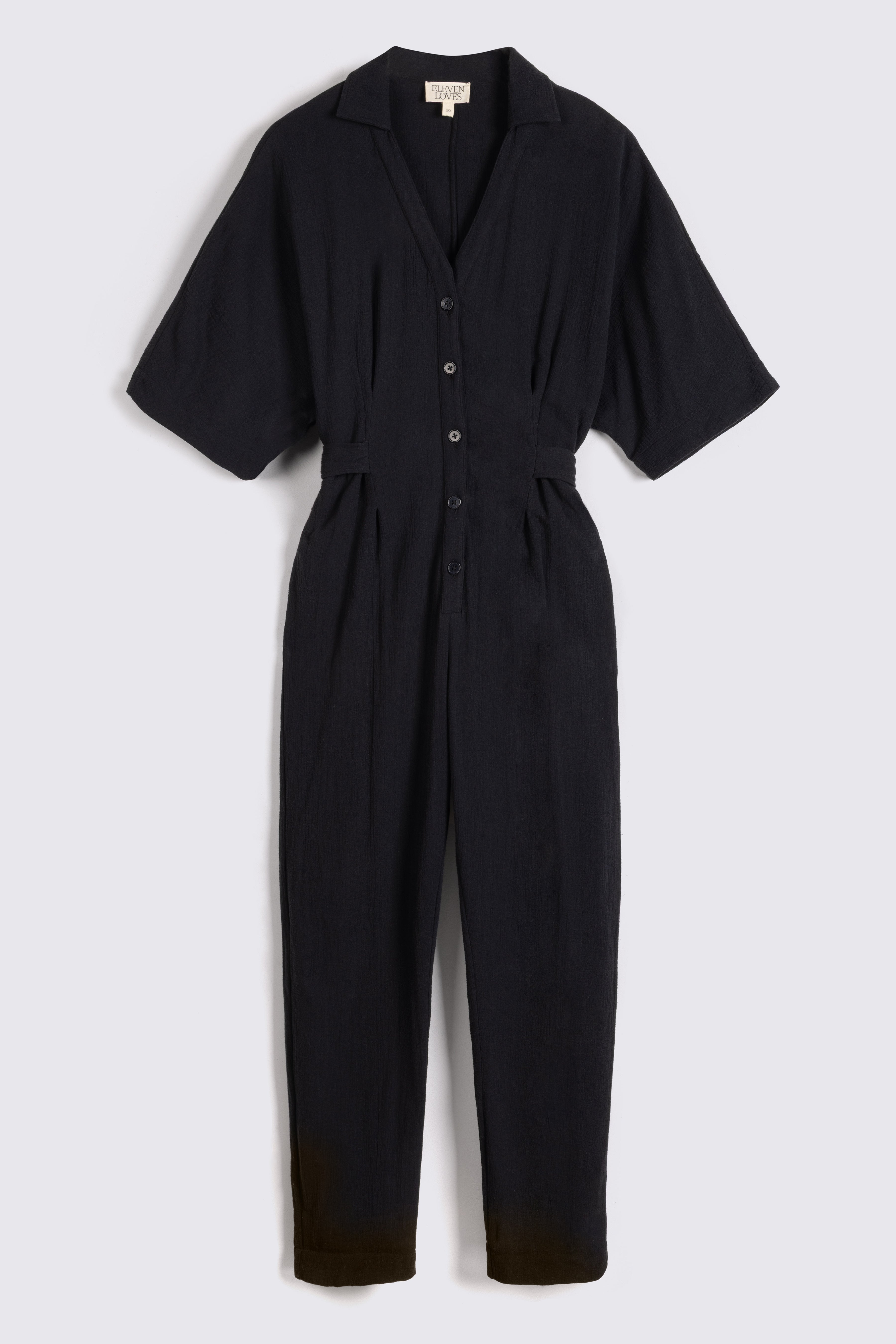 Becca Cheesecloth Jumpsuit - Black
