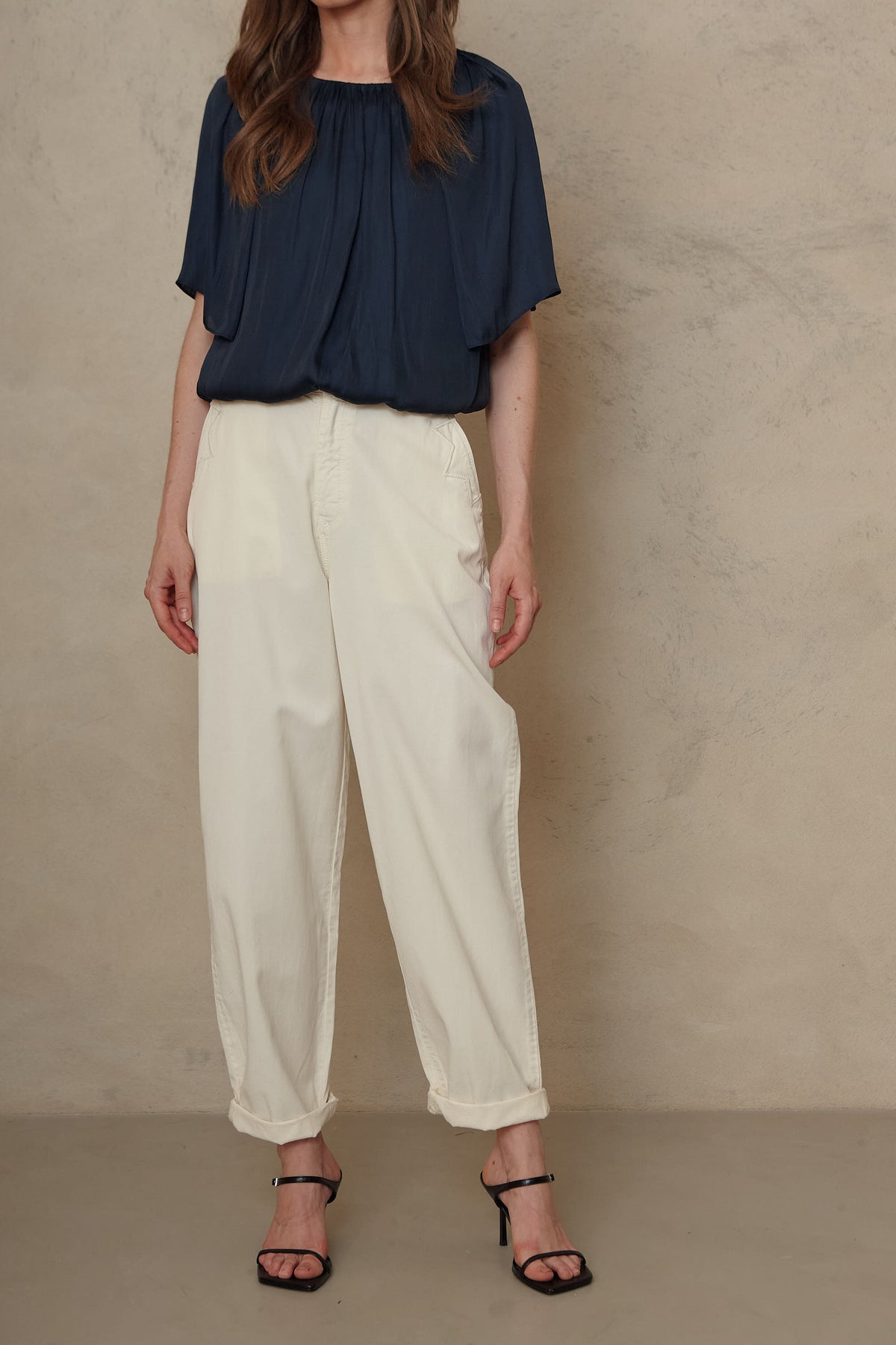 Kate Cargo Trouser - Ecru