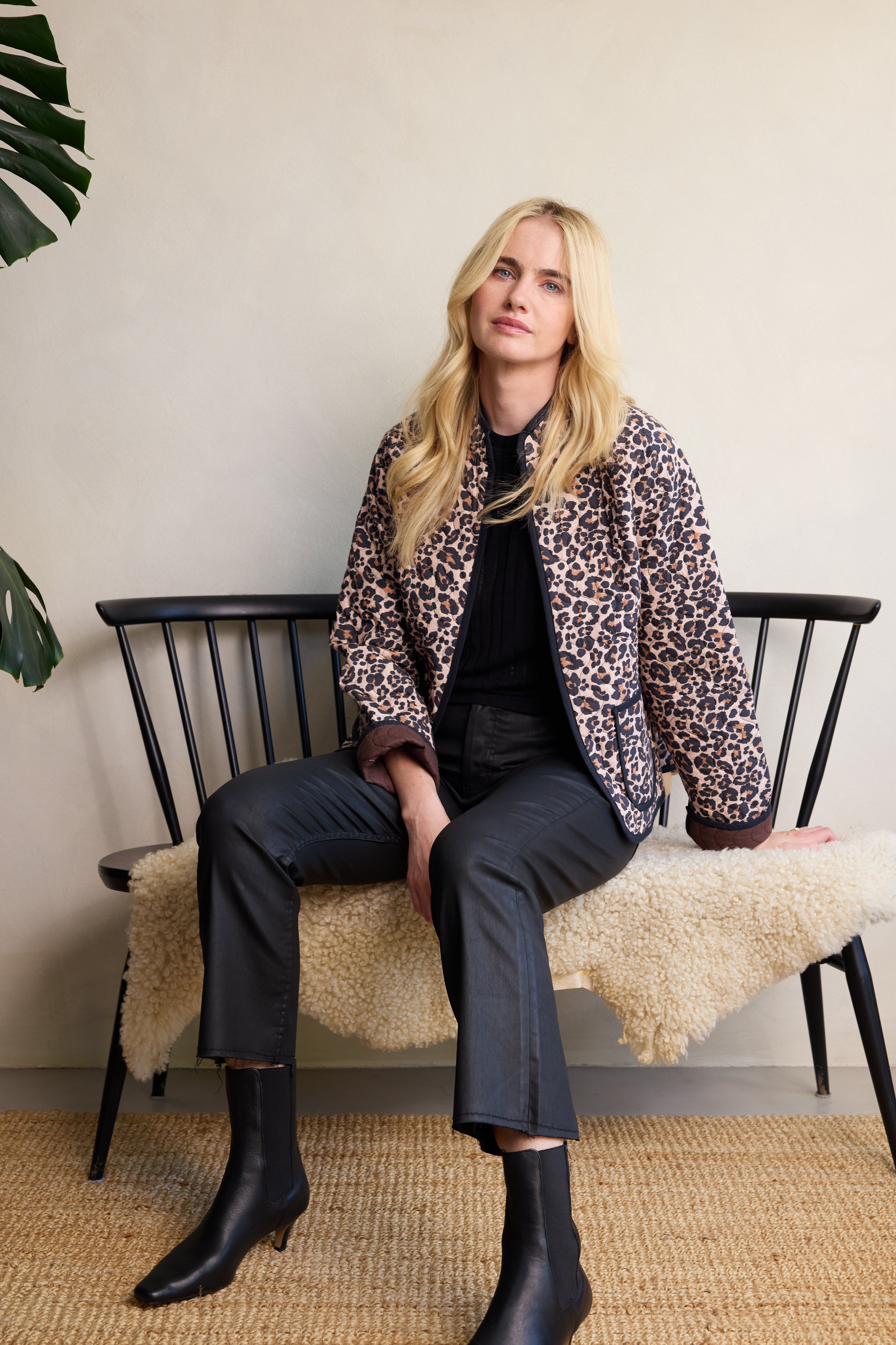 Lola Leopard Print Jacket