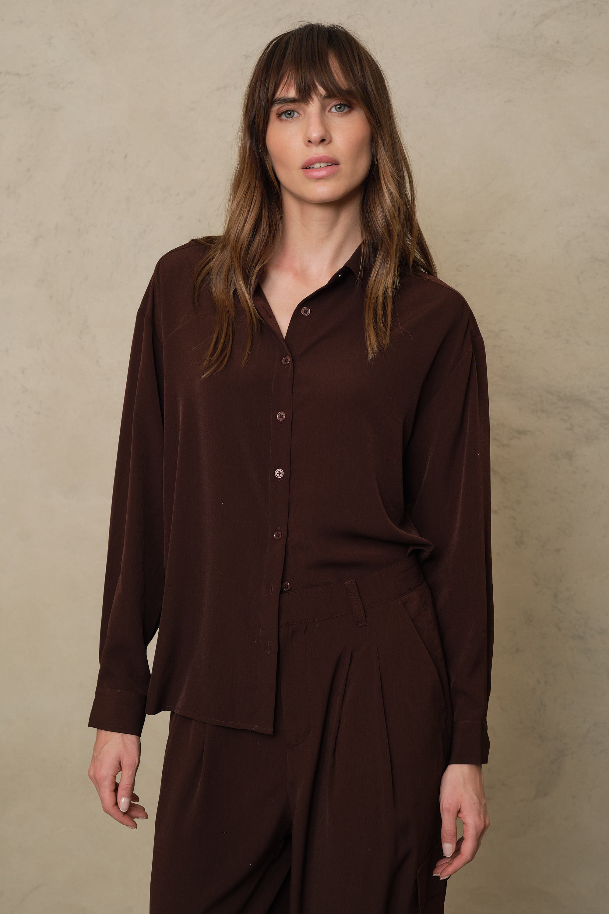 Margot shirt in chocolate