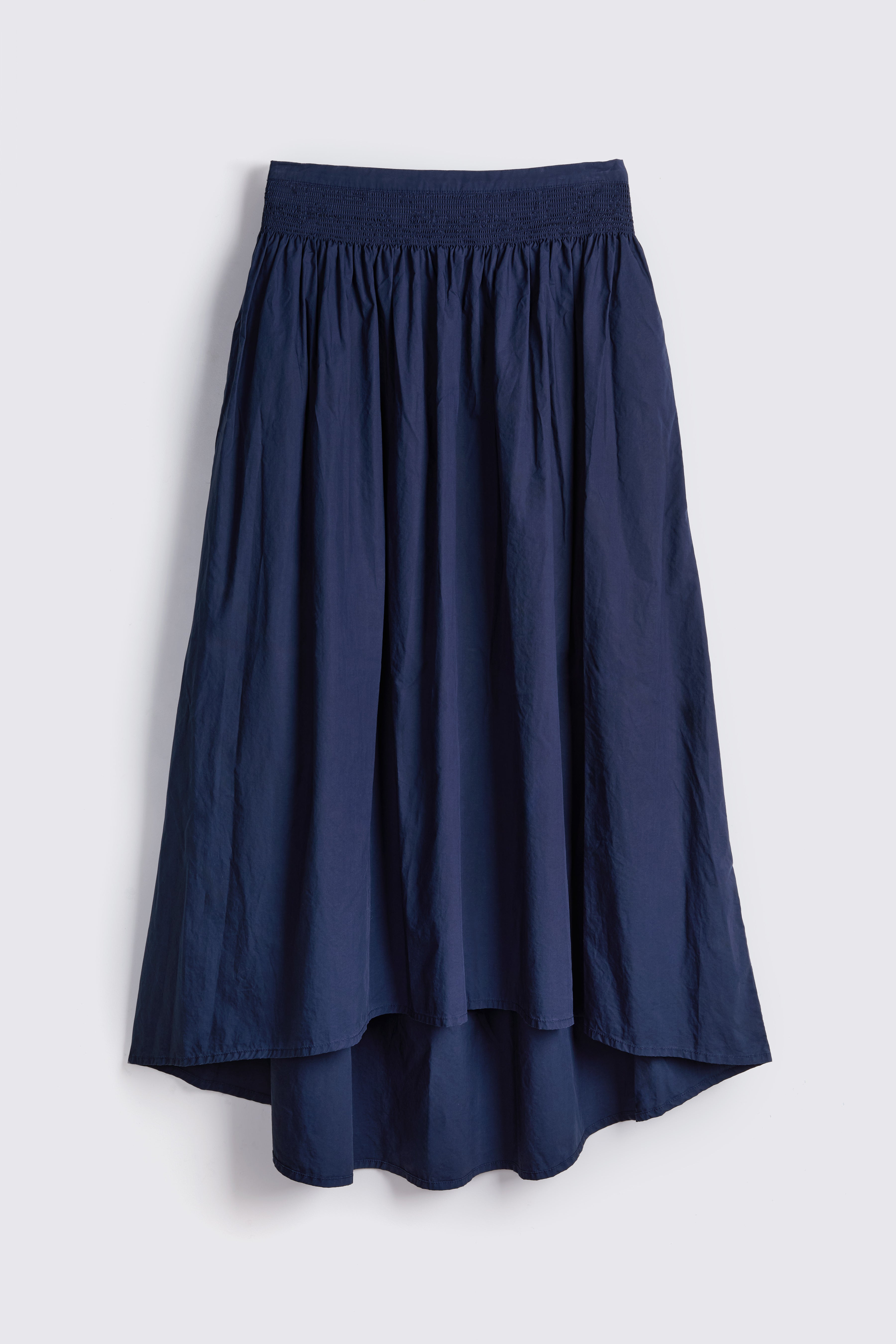 Navy Elasticated Waist Skirt 11 Loves on white background