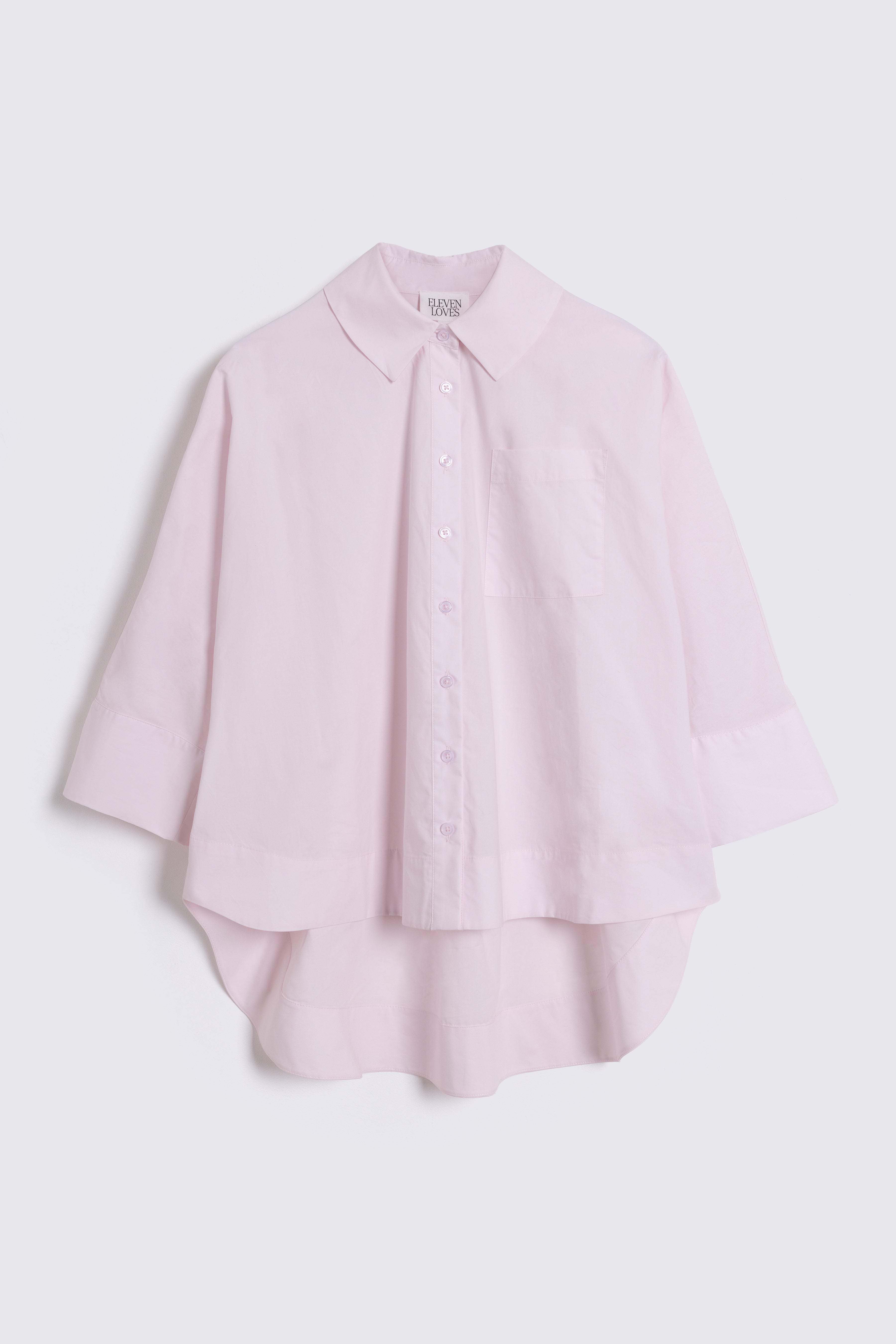 Light pink blouse on a white background