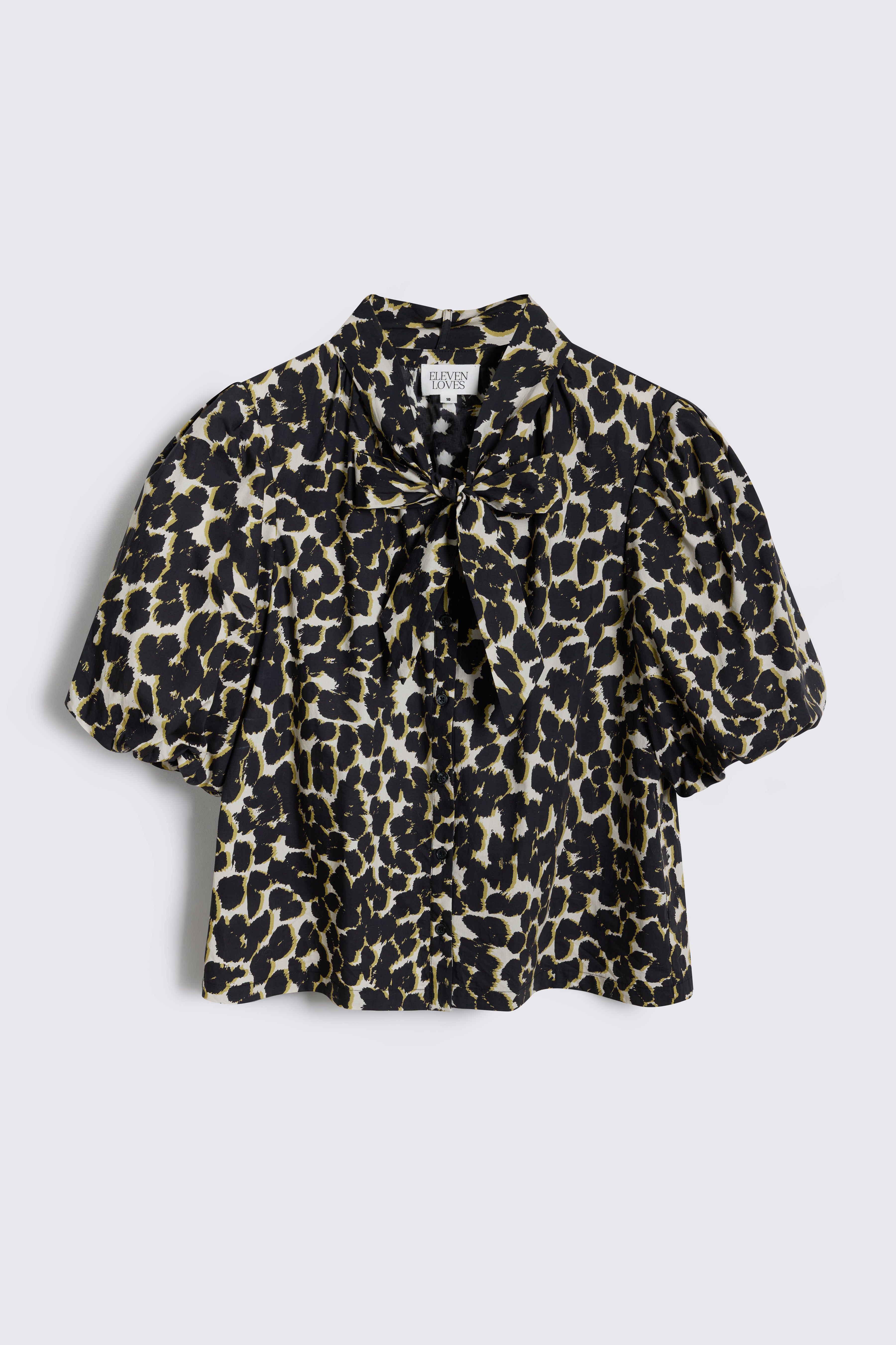 Poppy Puff Sleeve Blouse - Leopard