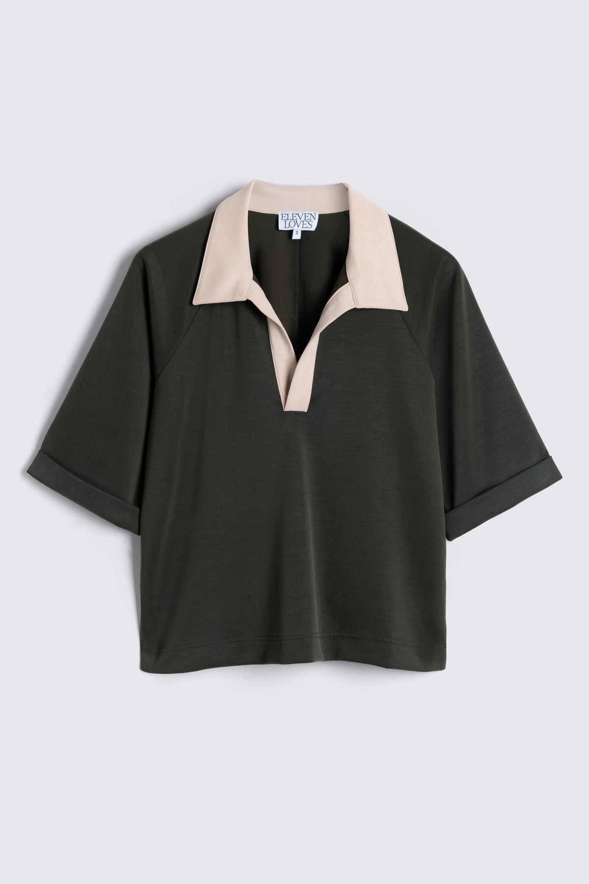 Robyn Modal Open Neck Sweatshirt - Olive