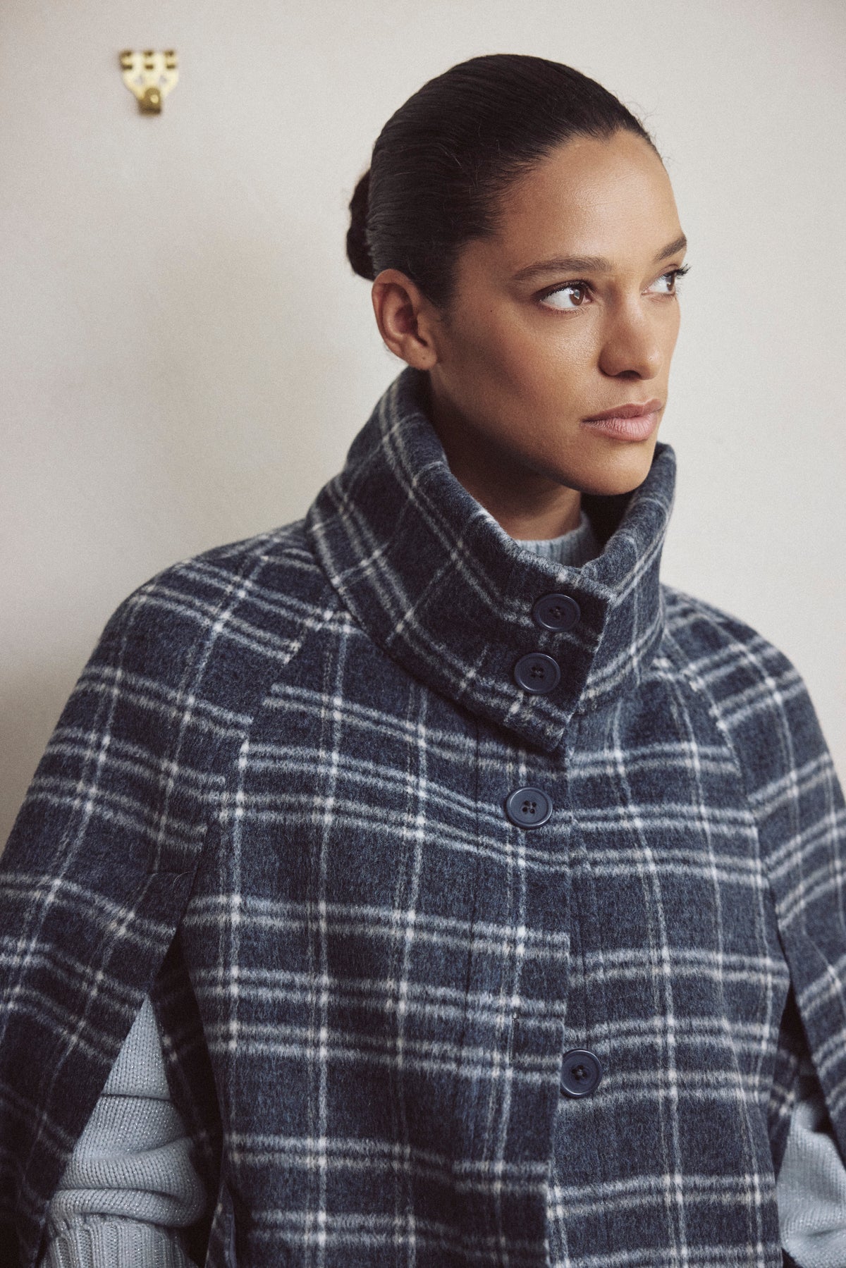 Audrey Wool Blend Cape