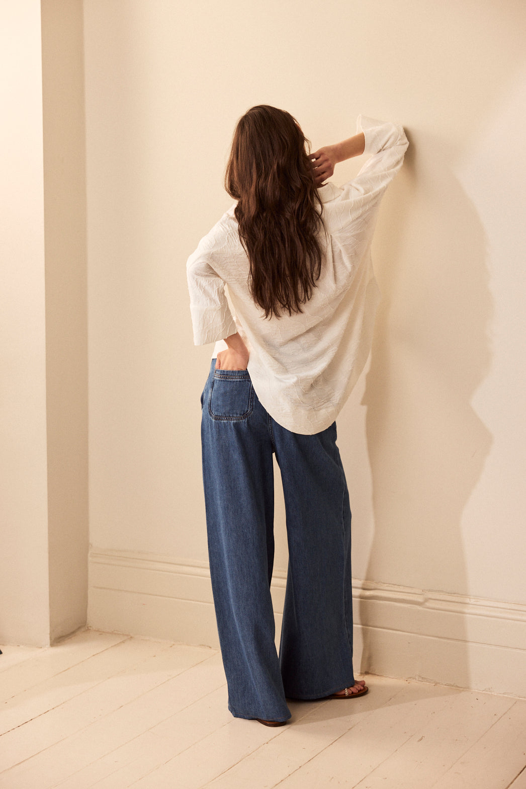 Whitney Wide Leg Jeans - blue - Eleven Loves