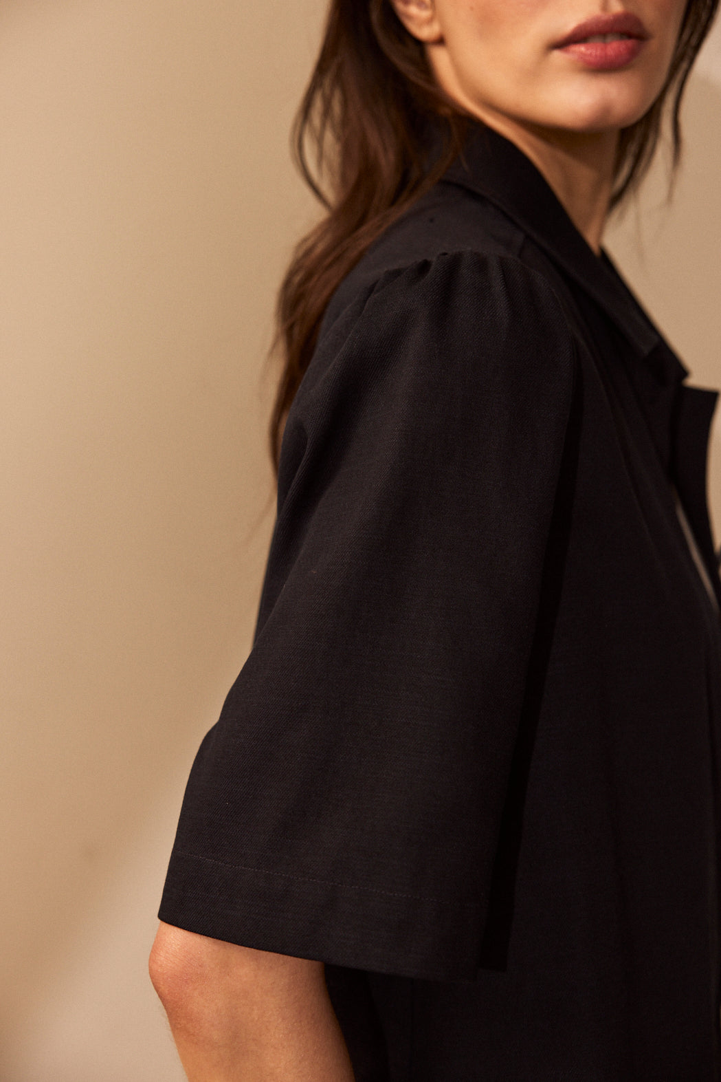 Alba Short Sleeve Blazer - Navy