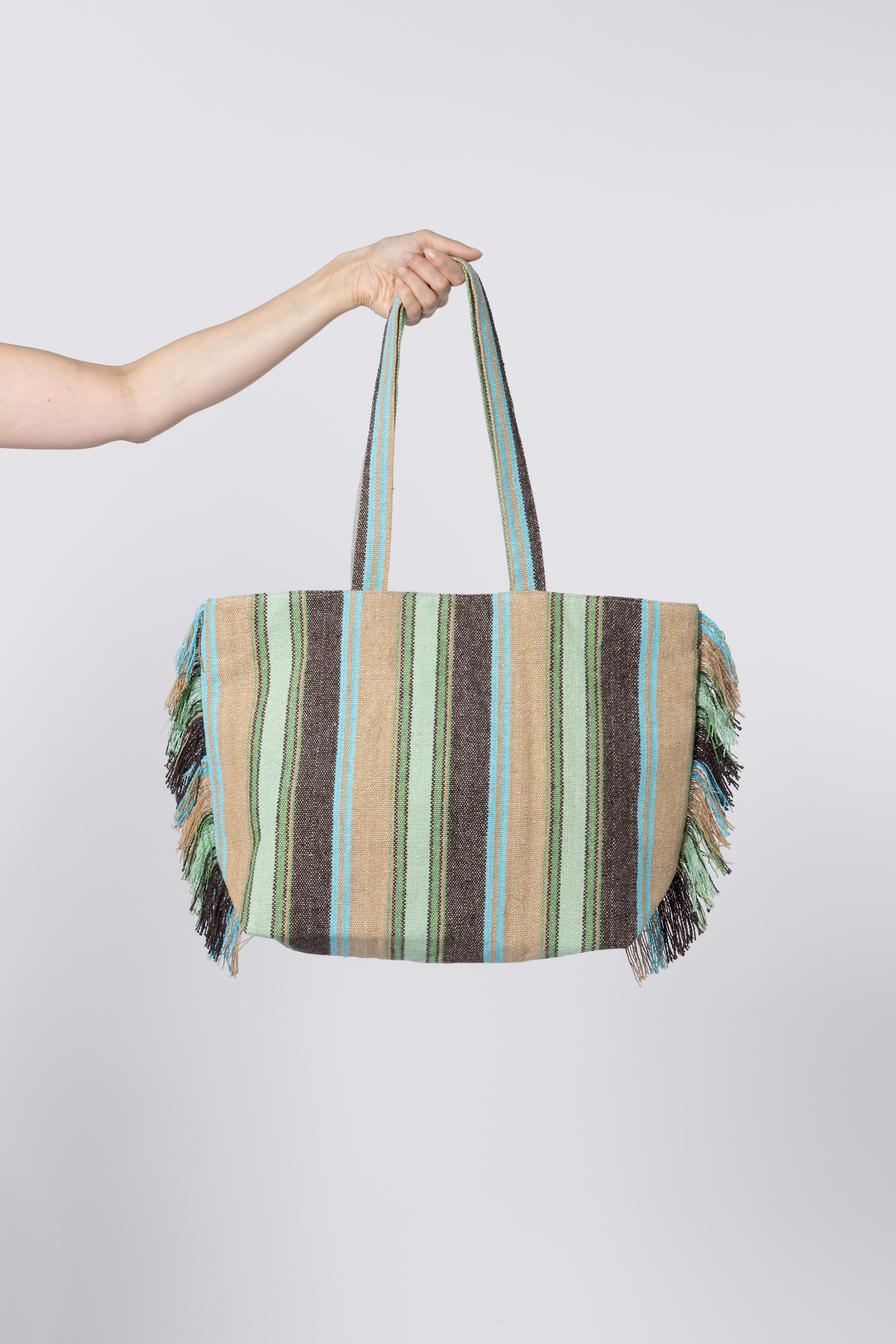 Suki Stripe Bag Multi Green