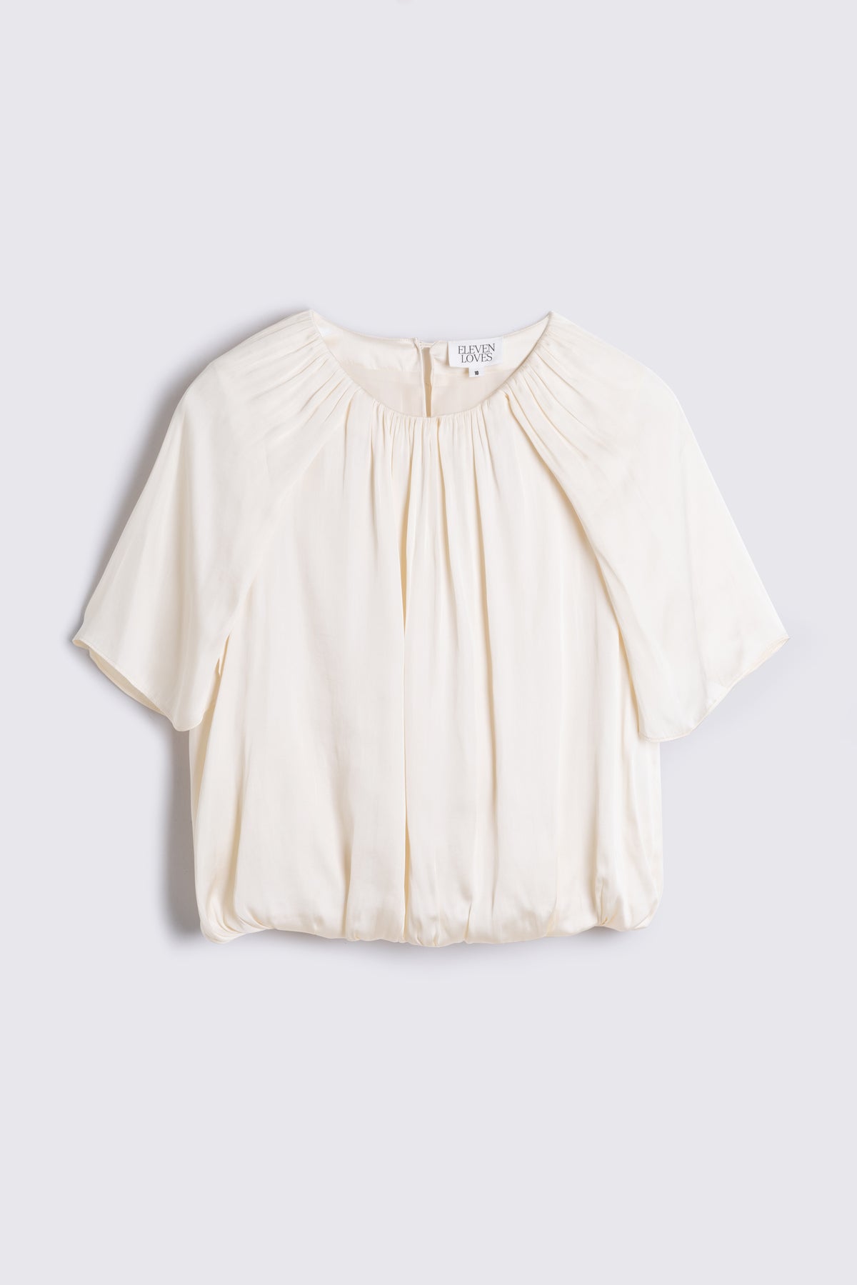Sylvie Draped Blouse - Ivory