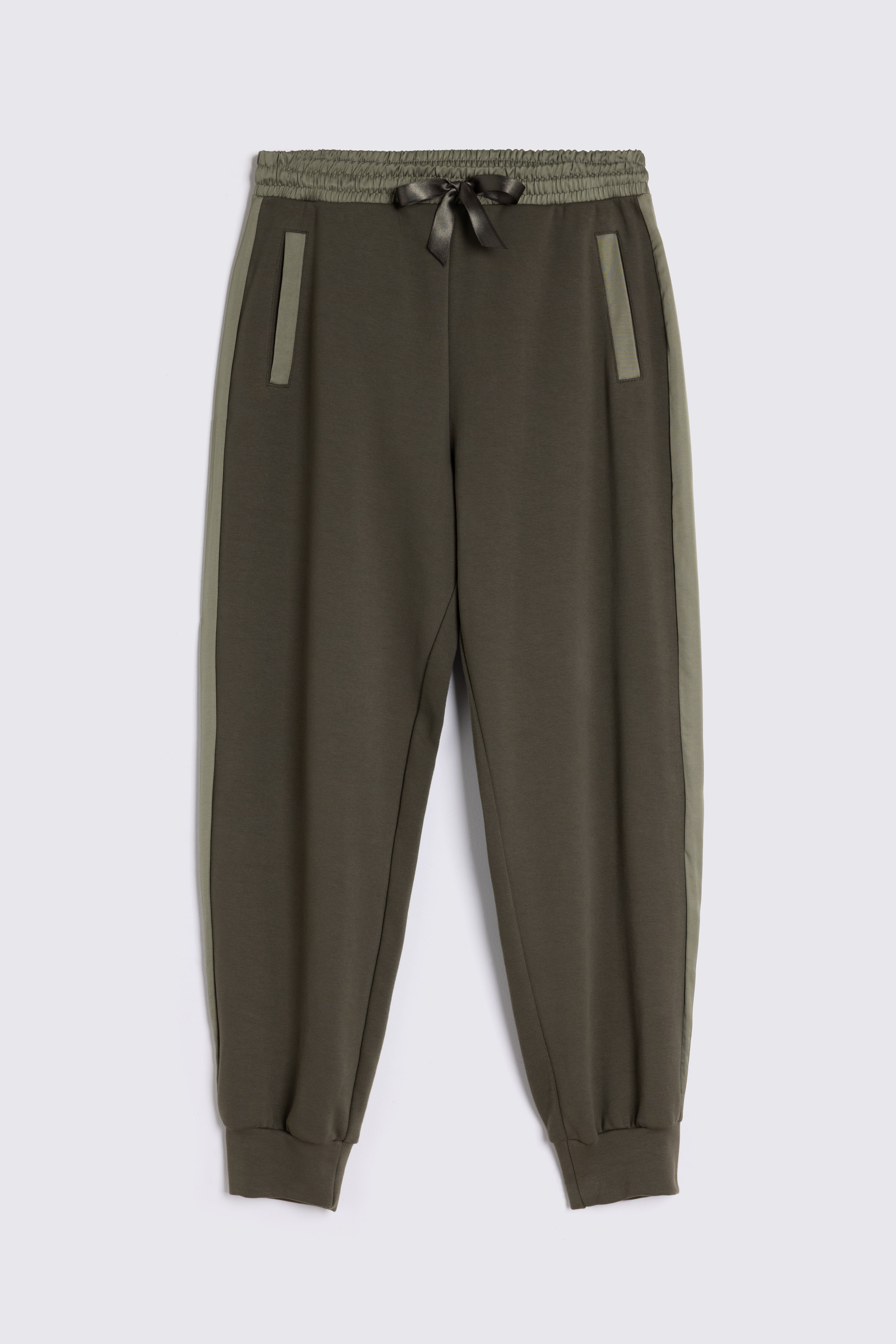 Perfect Side Stripe Joggers - Olive