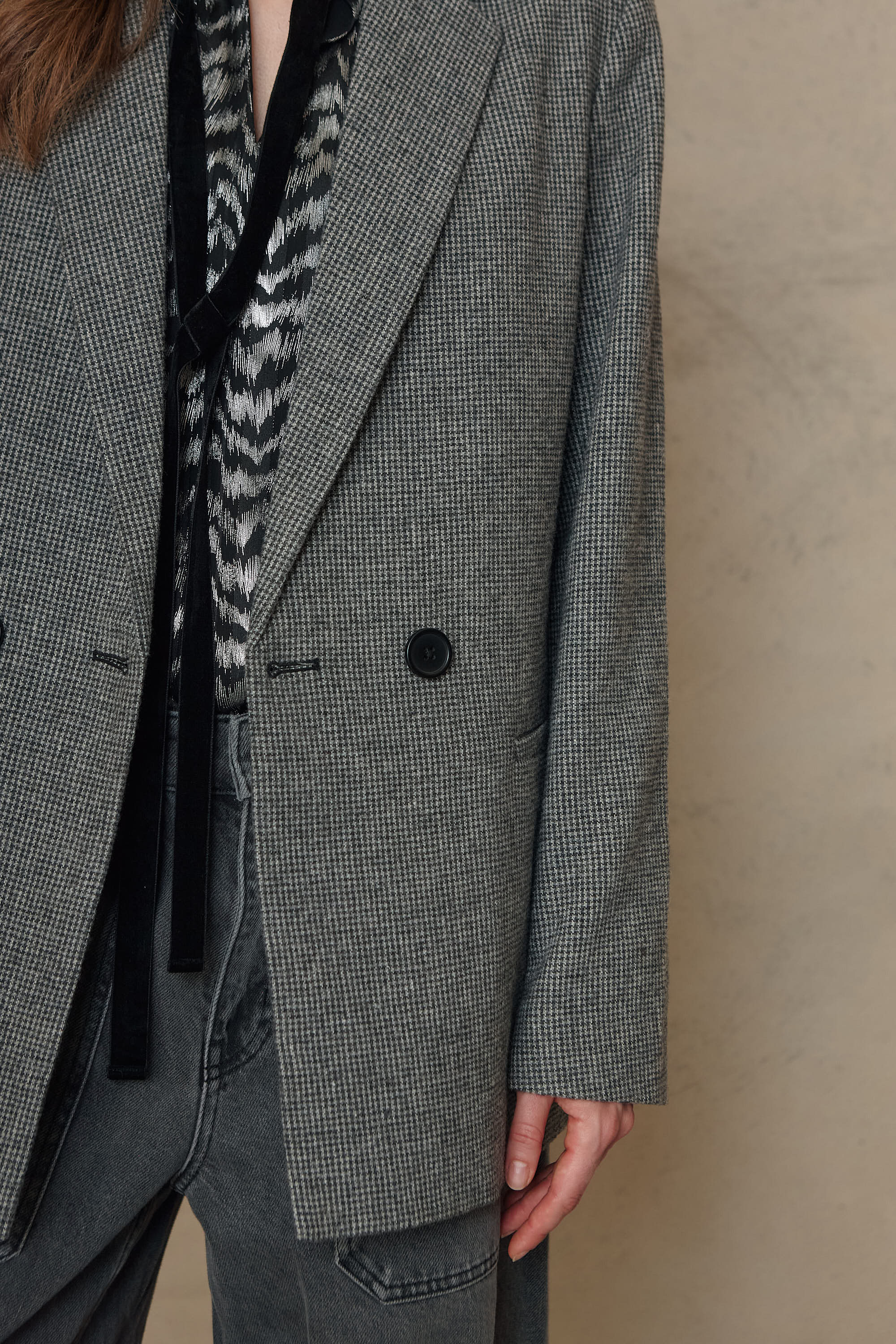 Teyha Tweed Blazer - Black/White