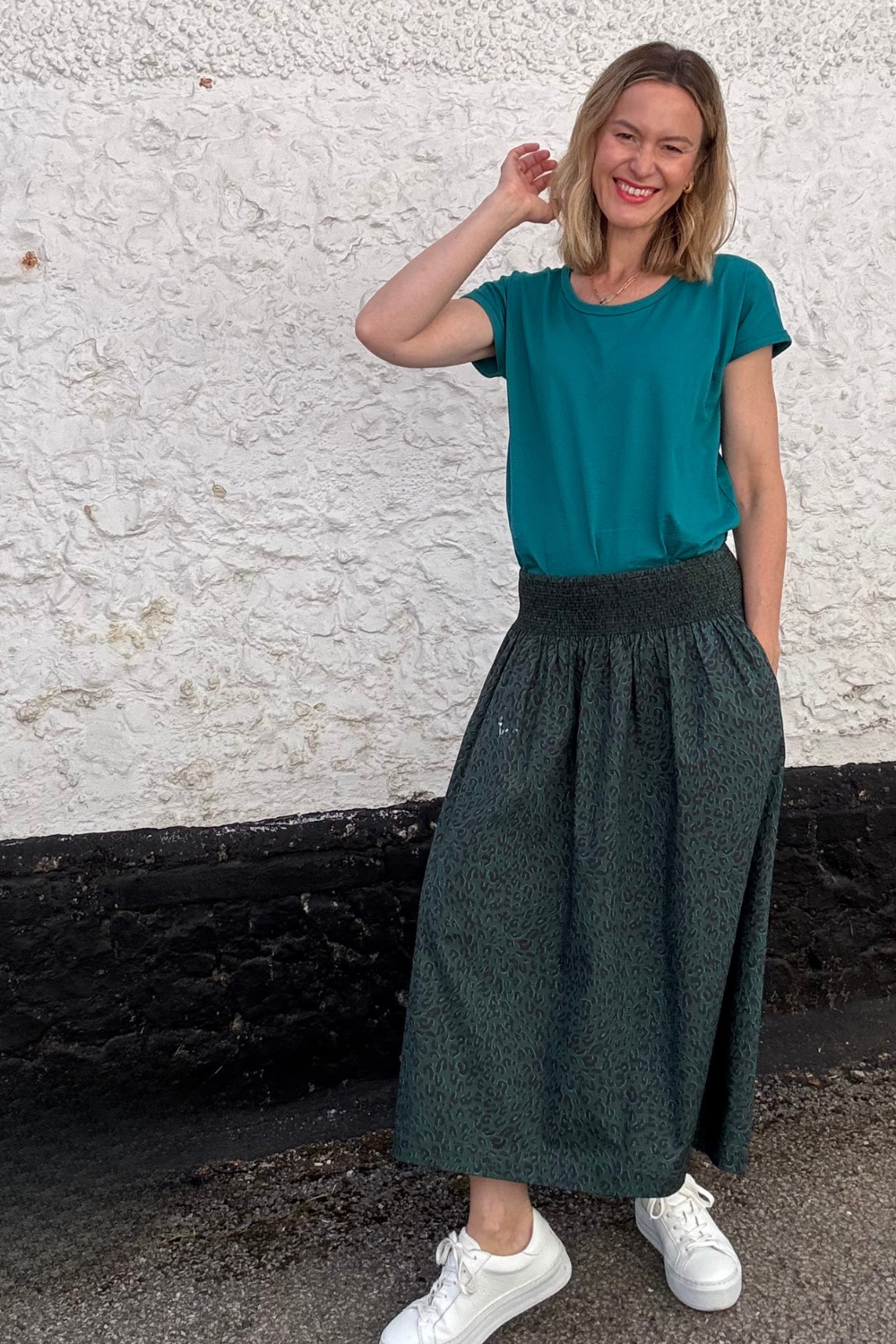 The Perfect Roll Sleeve T-Shirt - Teal