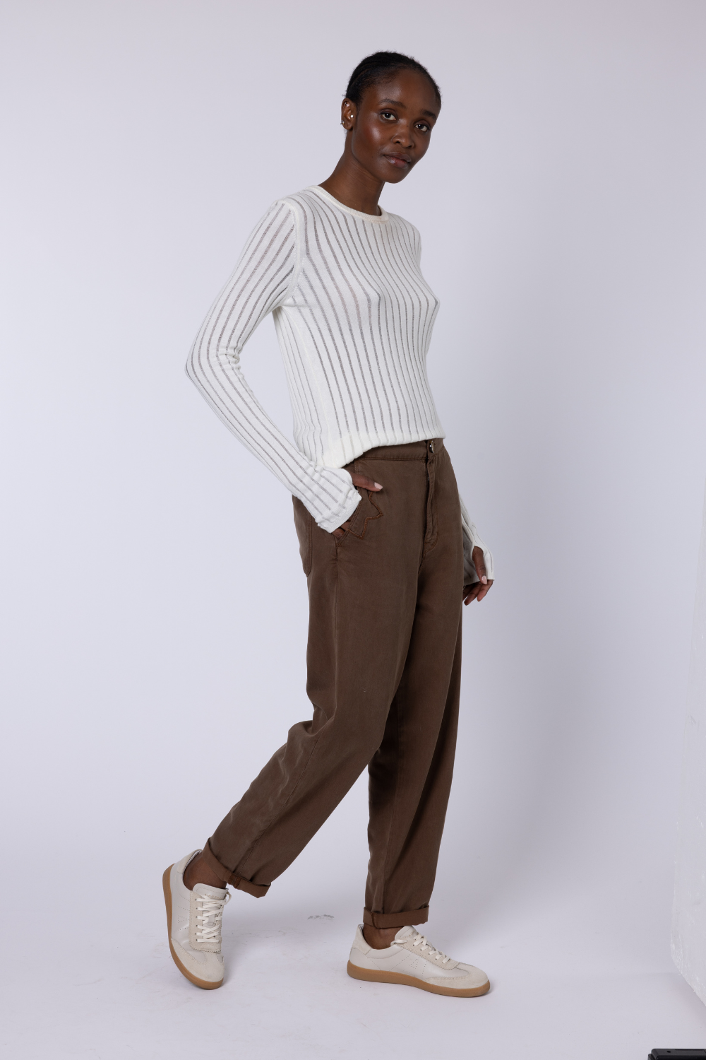 Kate Cargo Trouser - Chocolate