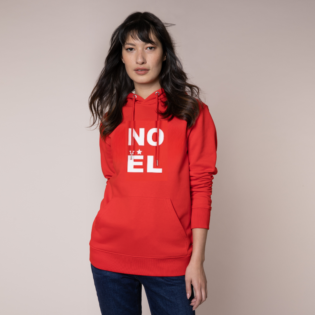 Eleven loves elevenloves 11 loves ellenloves sustainable noel hoodie red christmas jumper