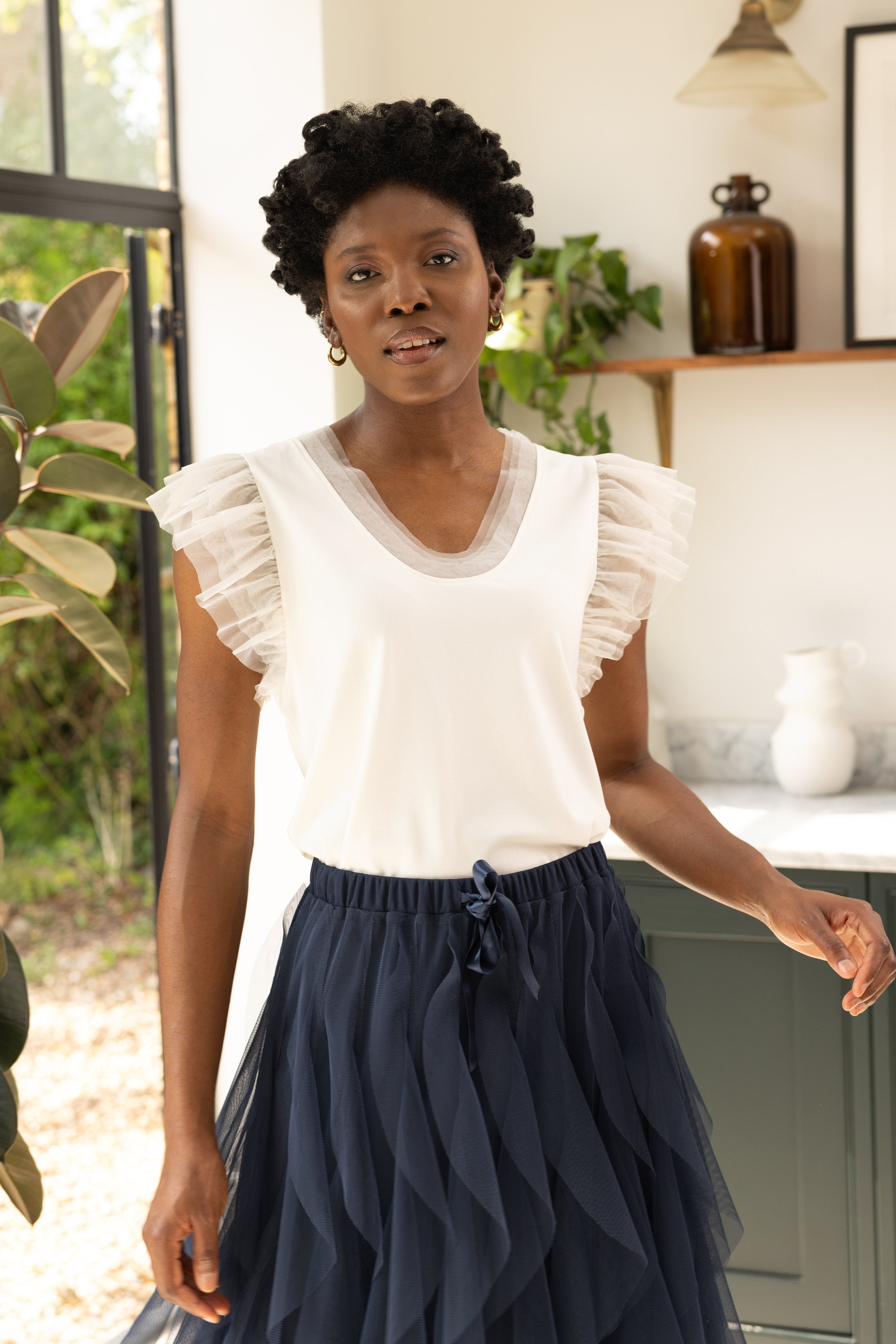 petite tulle blouse Eleven Loves