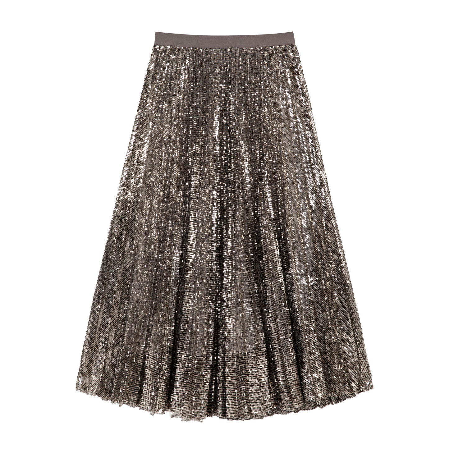 silver sequin skirt Ella Eleven Loves party edit eleven loves elevenloves 11loves ellenloves sequin skirt ella skirt midi skirt sustainable fashion