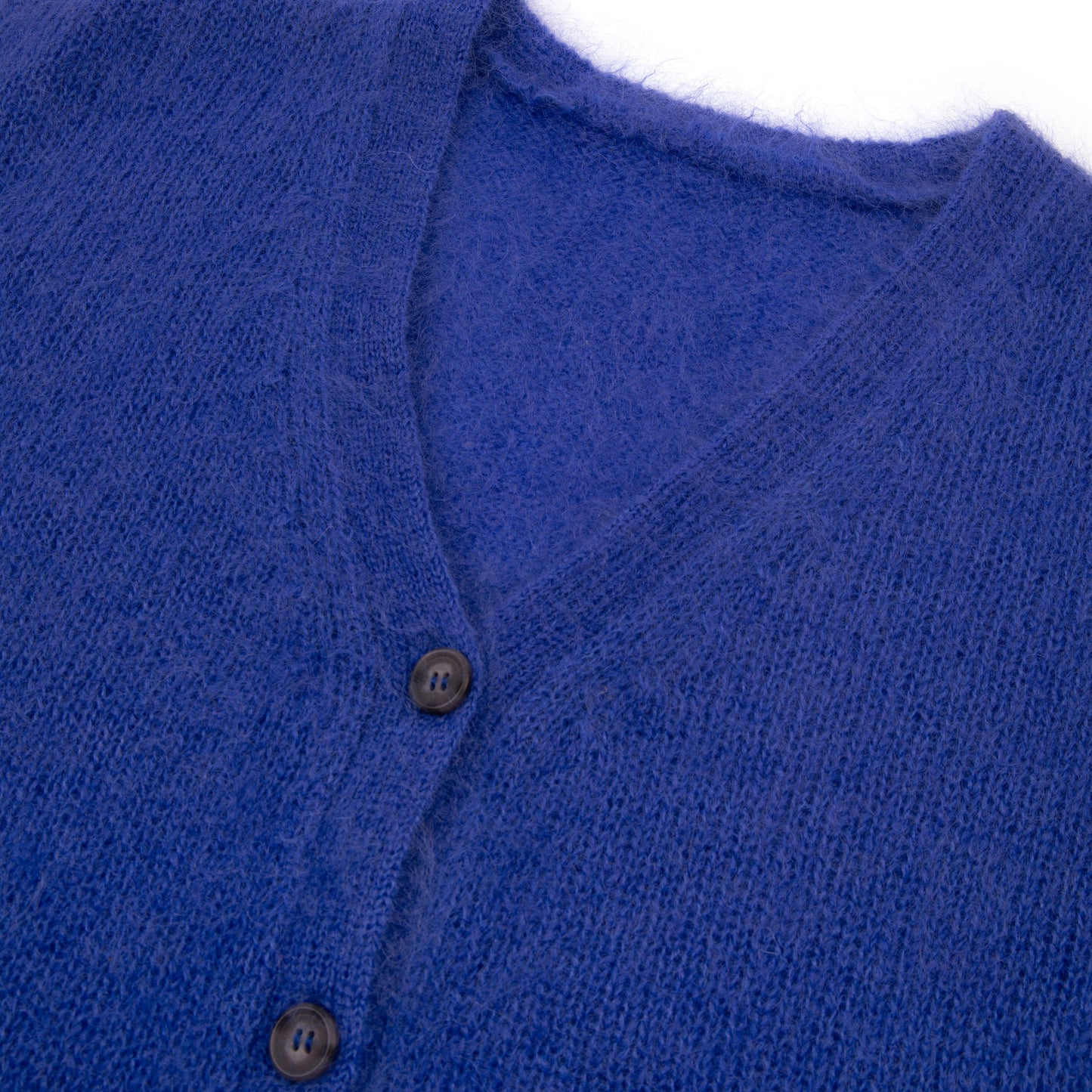MOHAIR CARDIGANEleven Loves elevenloves 11loves ellen loves mohair cardigan blue button up cardigan v neck blue cardigan
