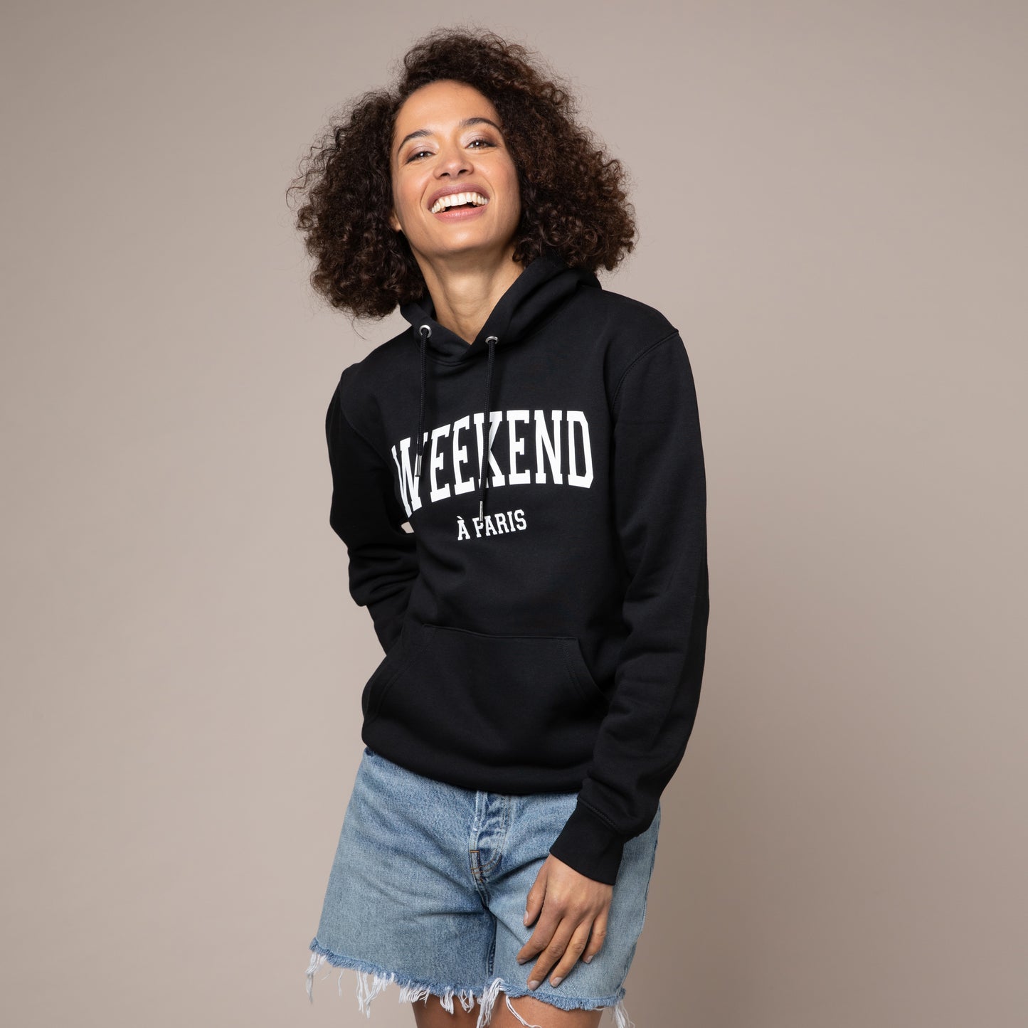 Weekend hoodie organic cotton black Eleven Loves elevenloves 11loves ellen loves