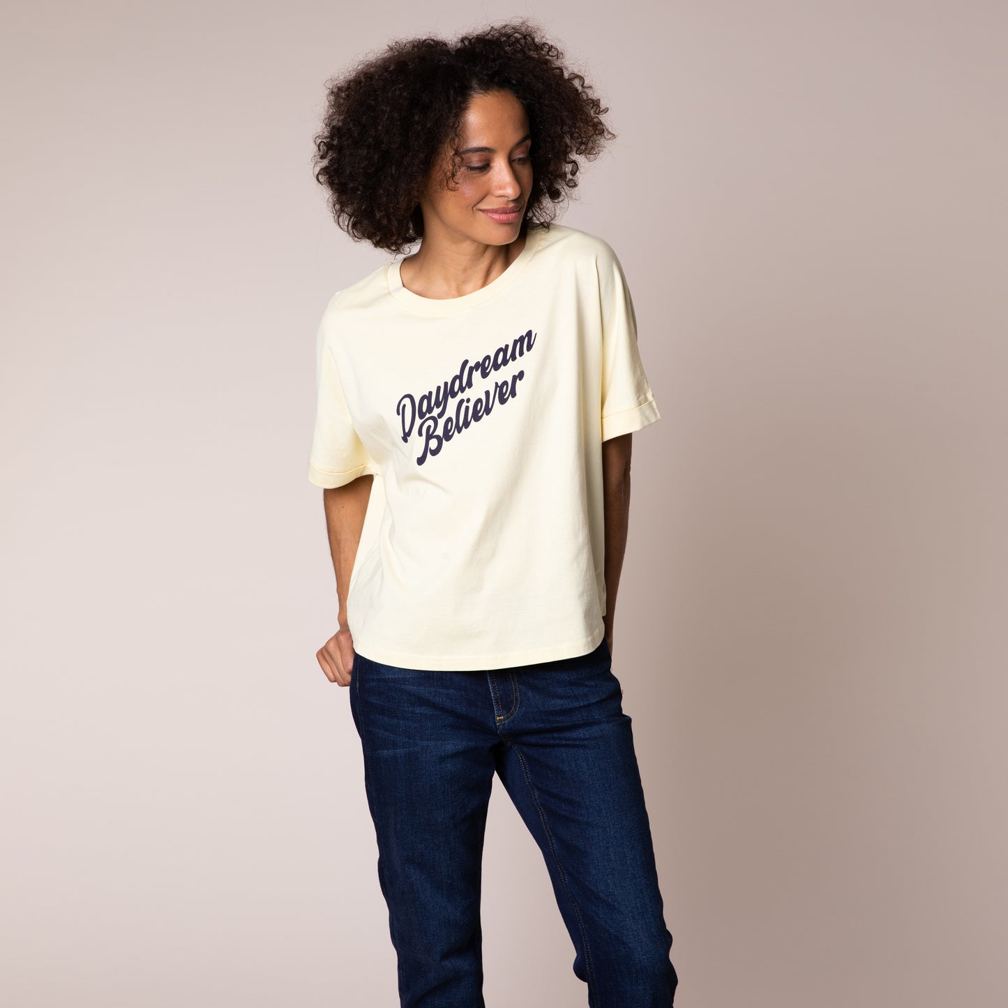 eleven loves elevenloves 11loves ellenloves yellow slogan t-shirt