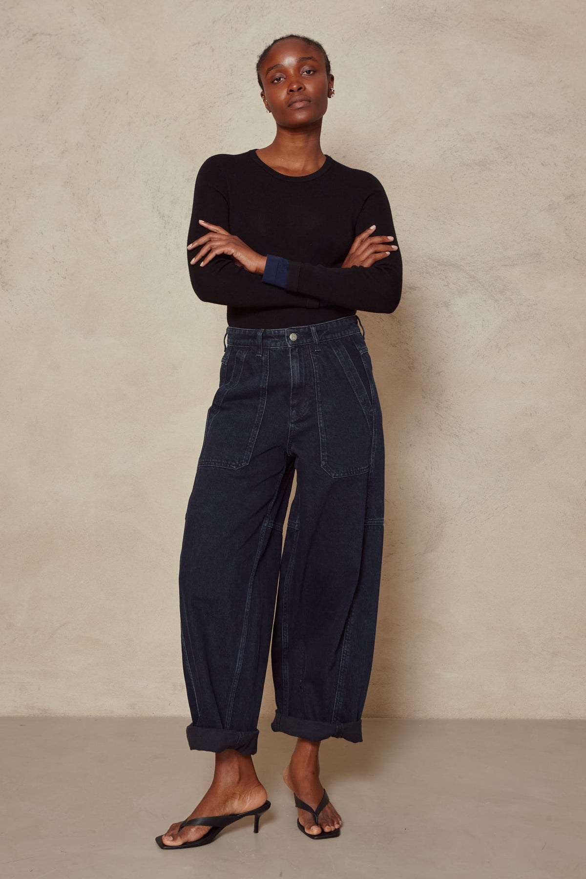 Outfits in the Billie Barrel Leg Jeans