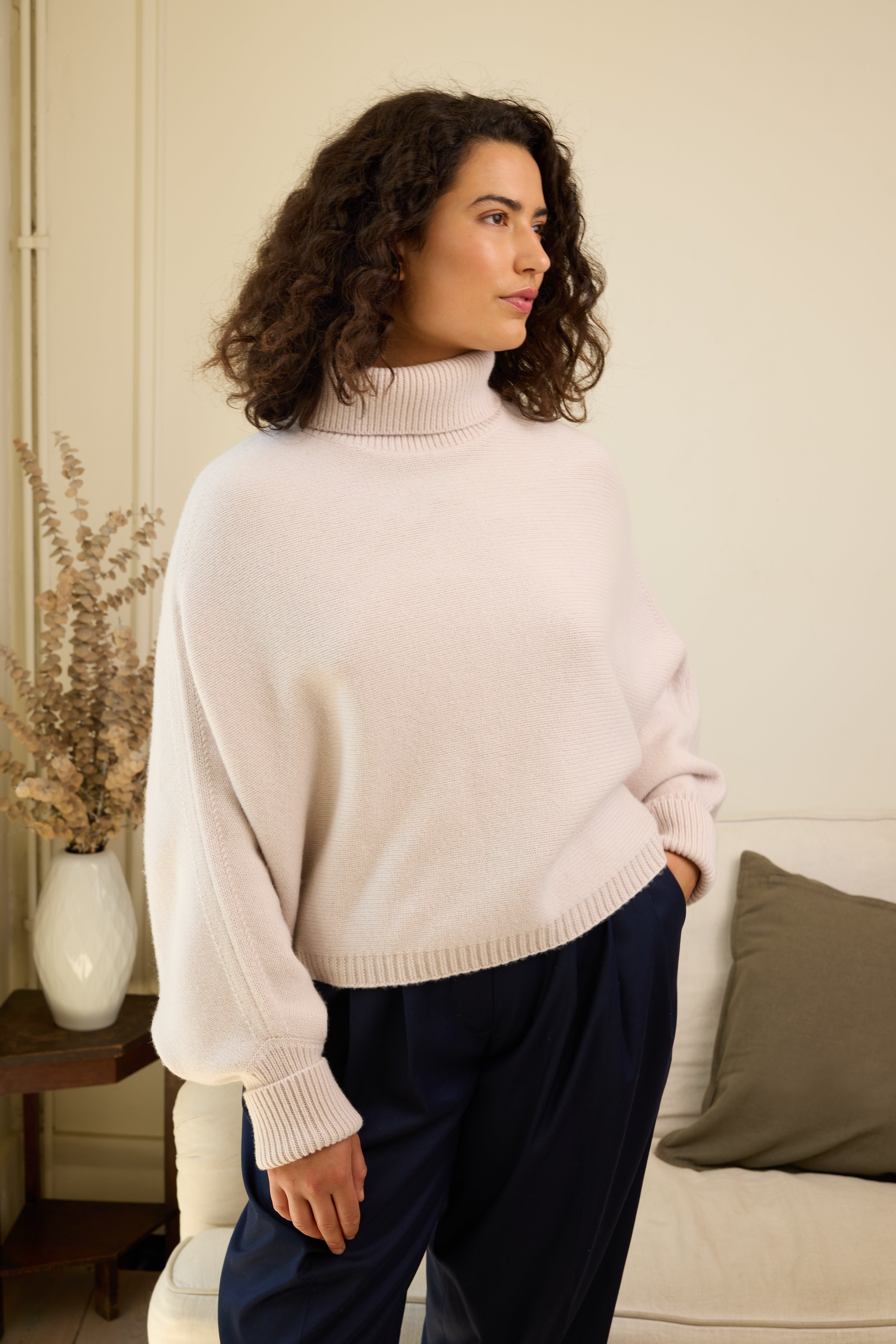 turtleneck jumper chunky knit