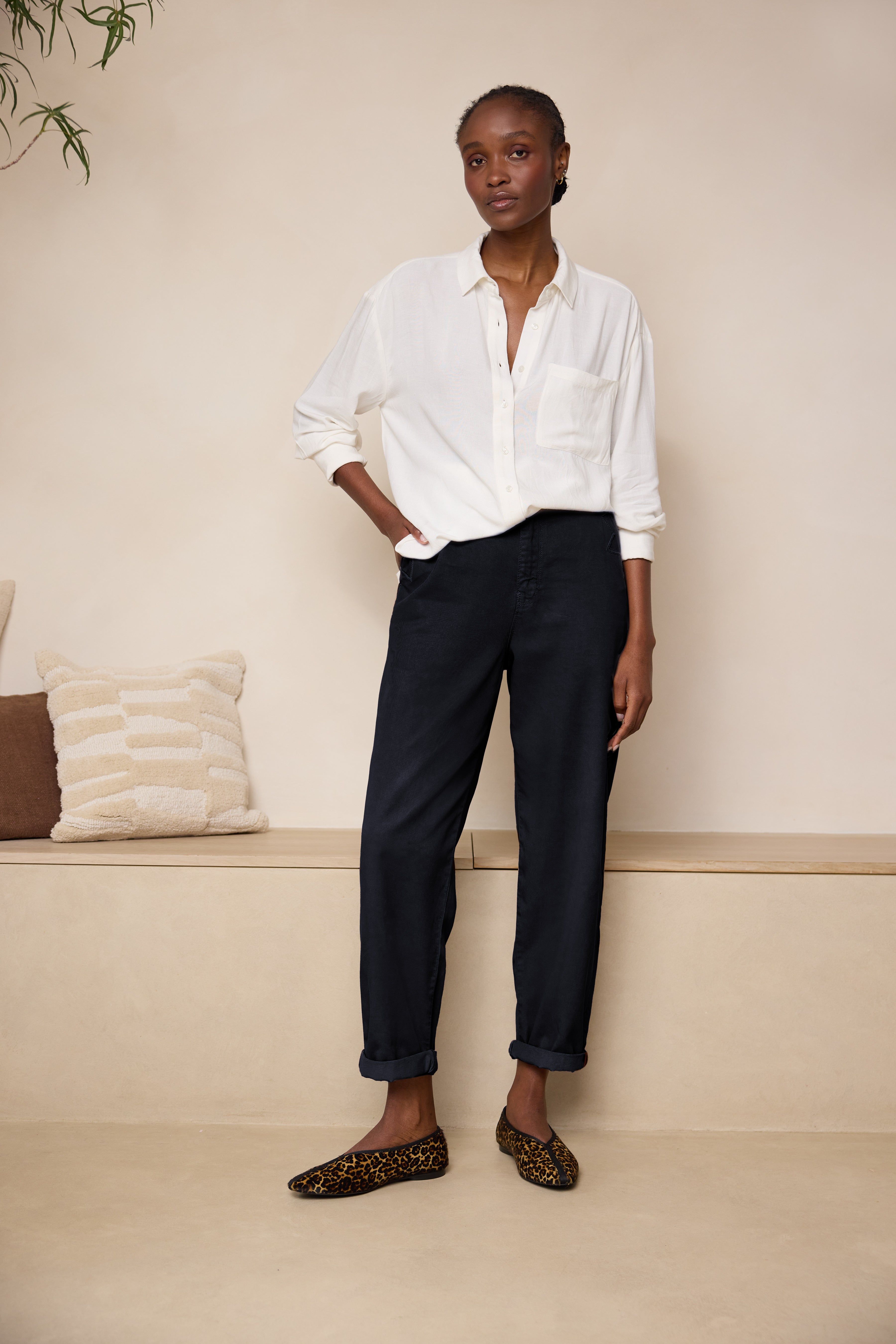 Kate Cargo Trouser - Navy