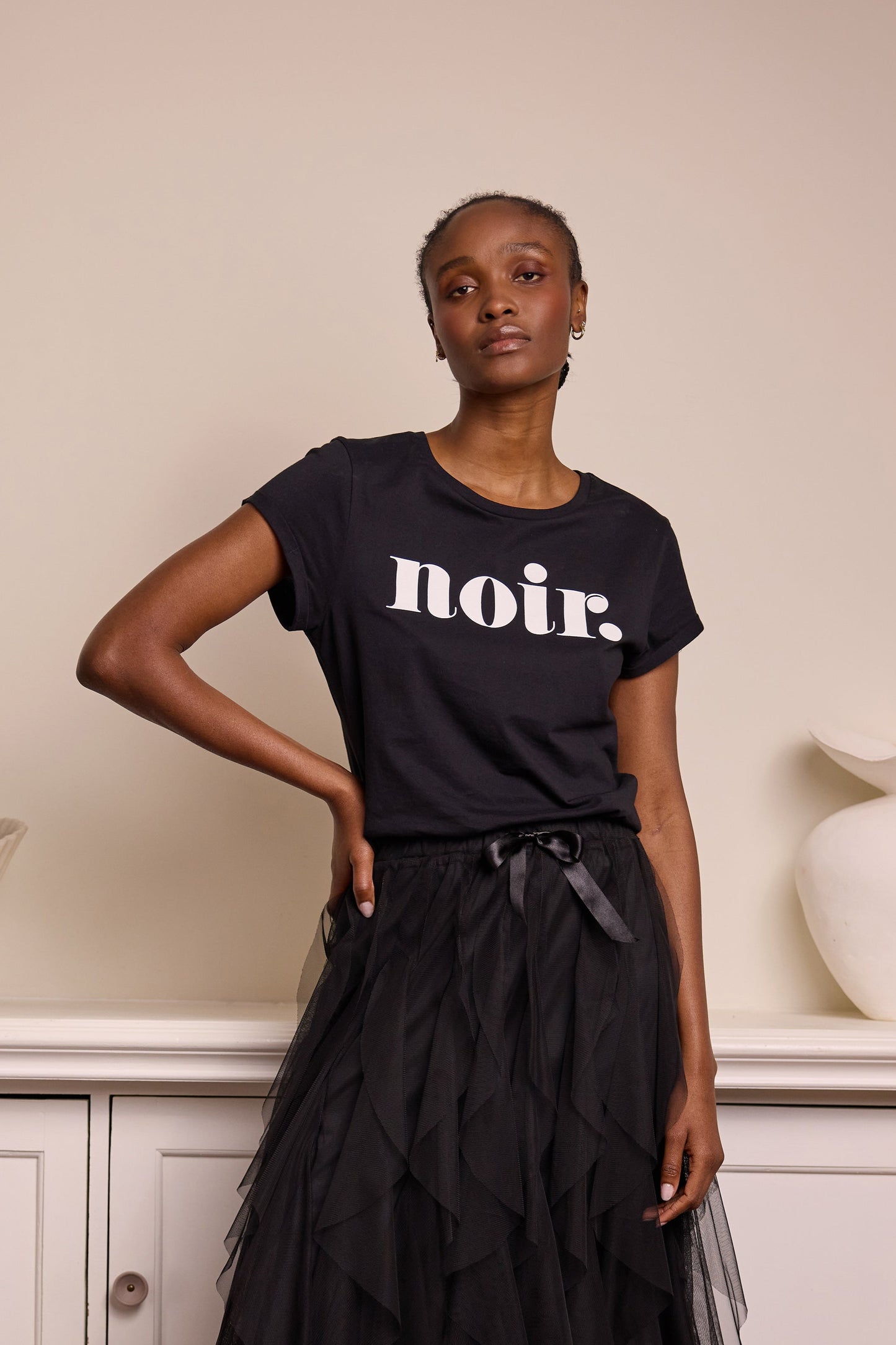 Noir Neat Fit T-Shirt (Black)