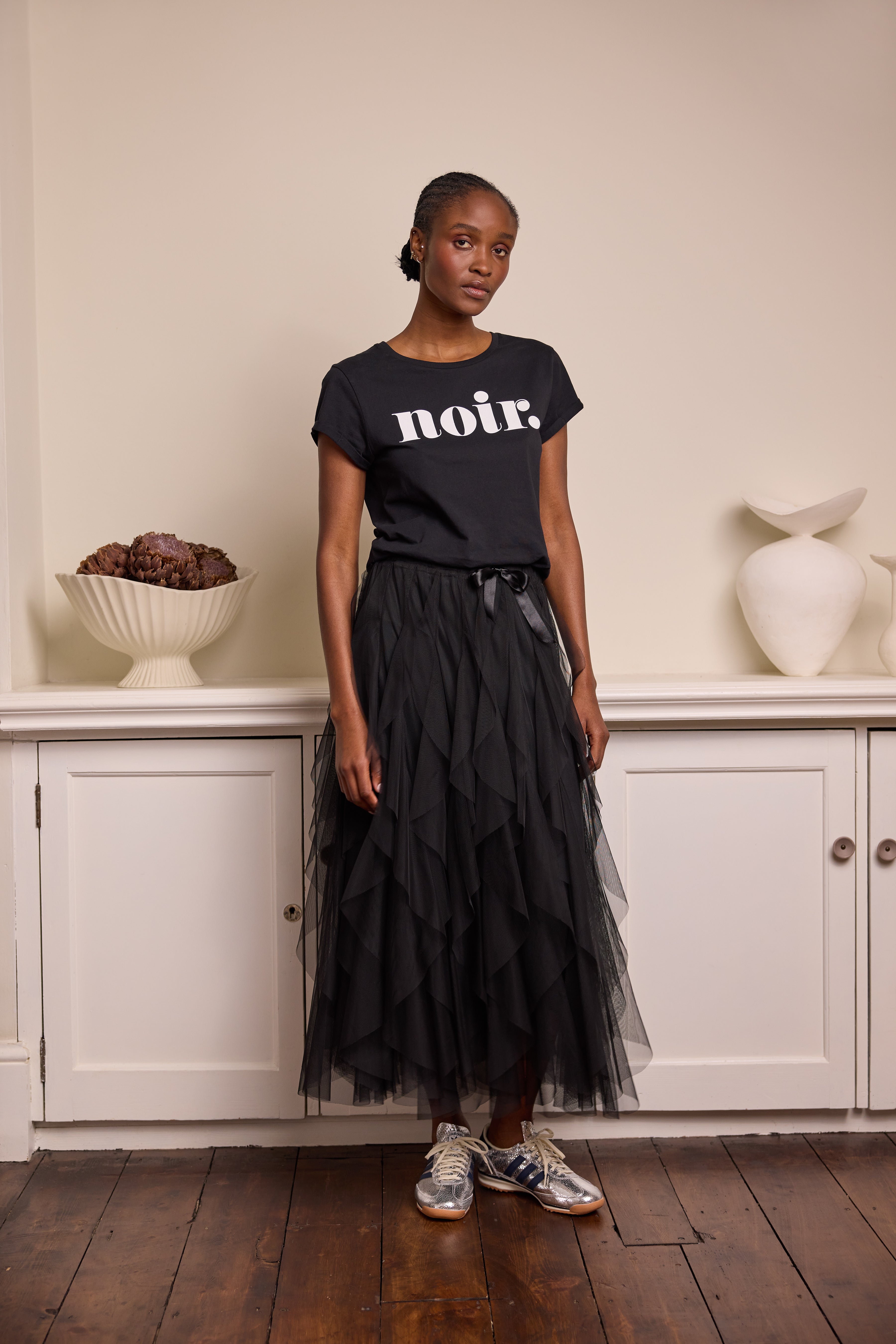 Noir Neat Fit T-Shirt - Black