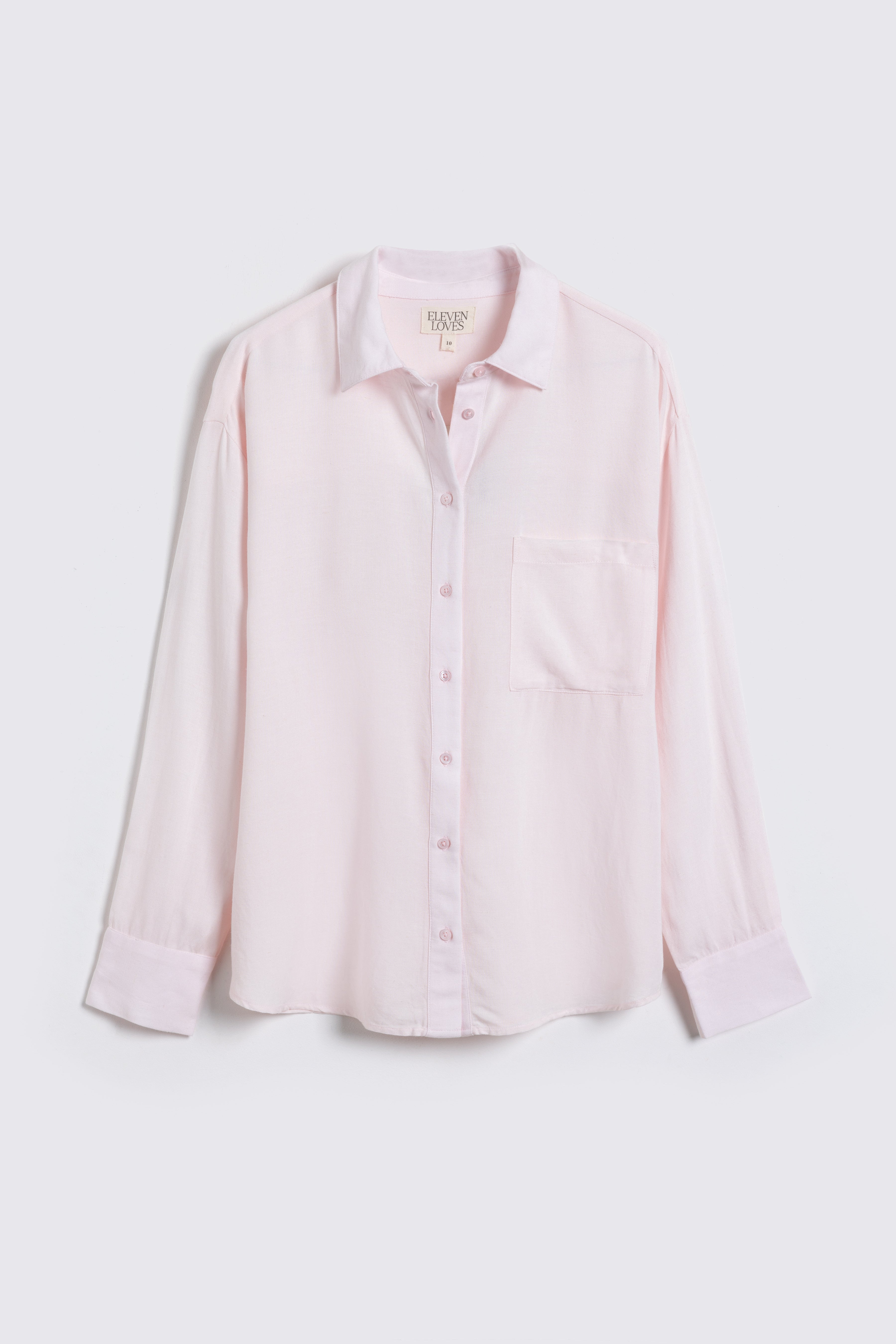The Perfect Viscose Linen Shirt - Blush Pink